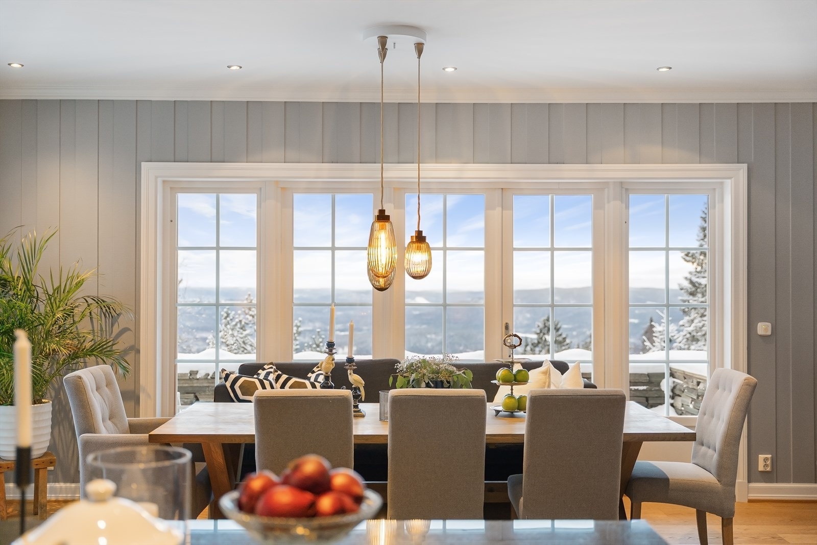 Spisestue med vakker utsikt Galleribilde