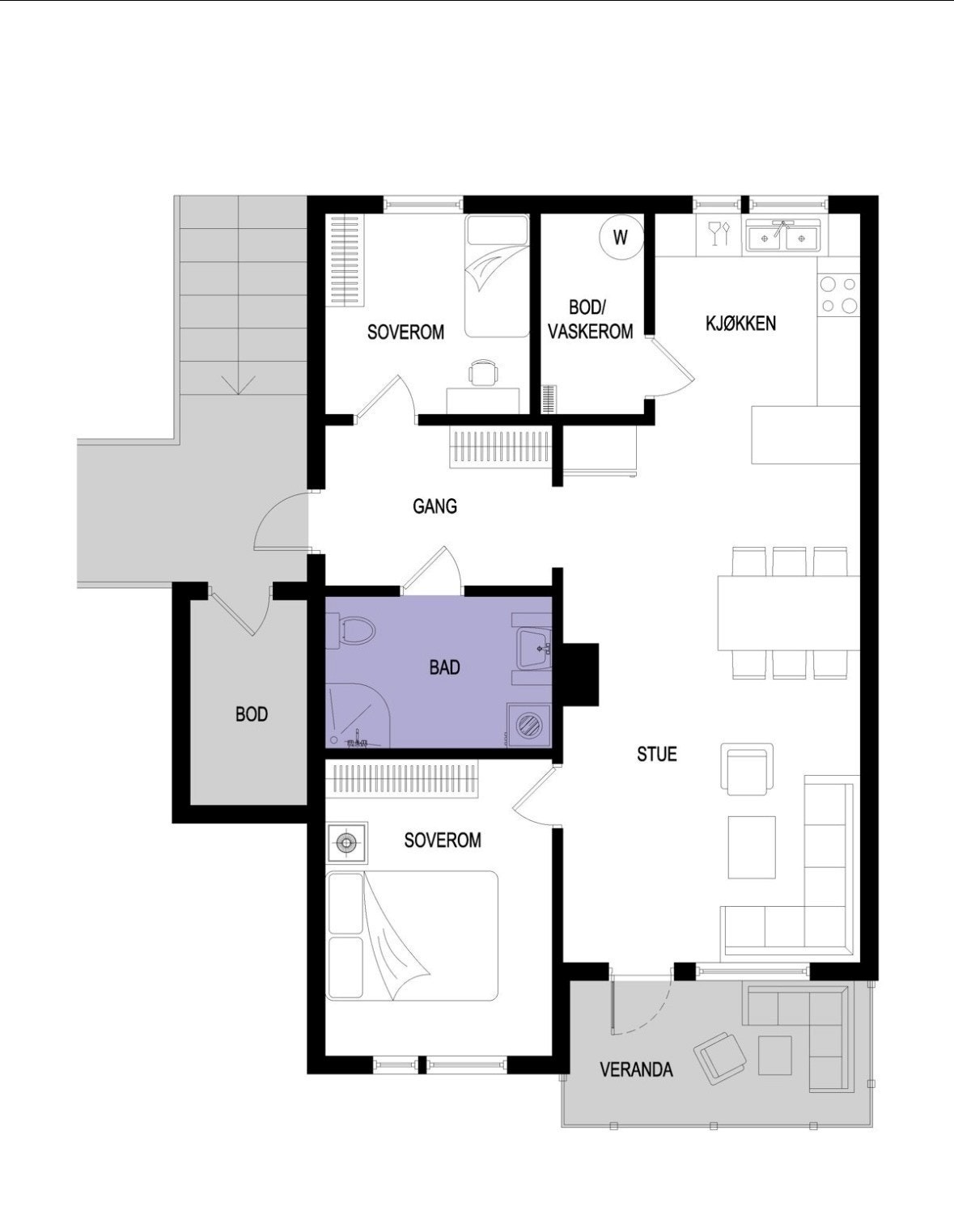 Plantegning Galleribilde