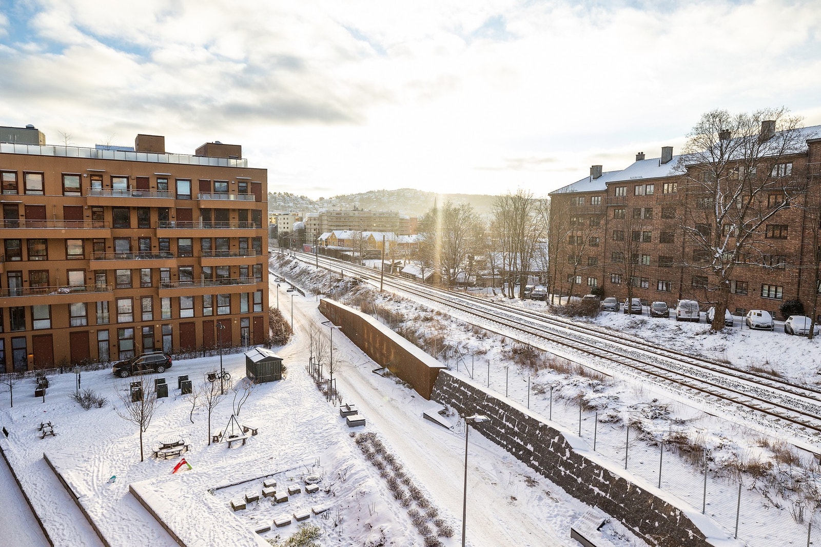 Utsyn fra balkongen Galleribilde