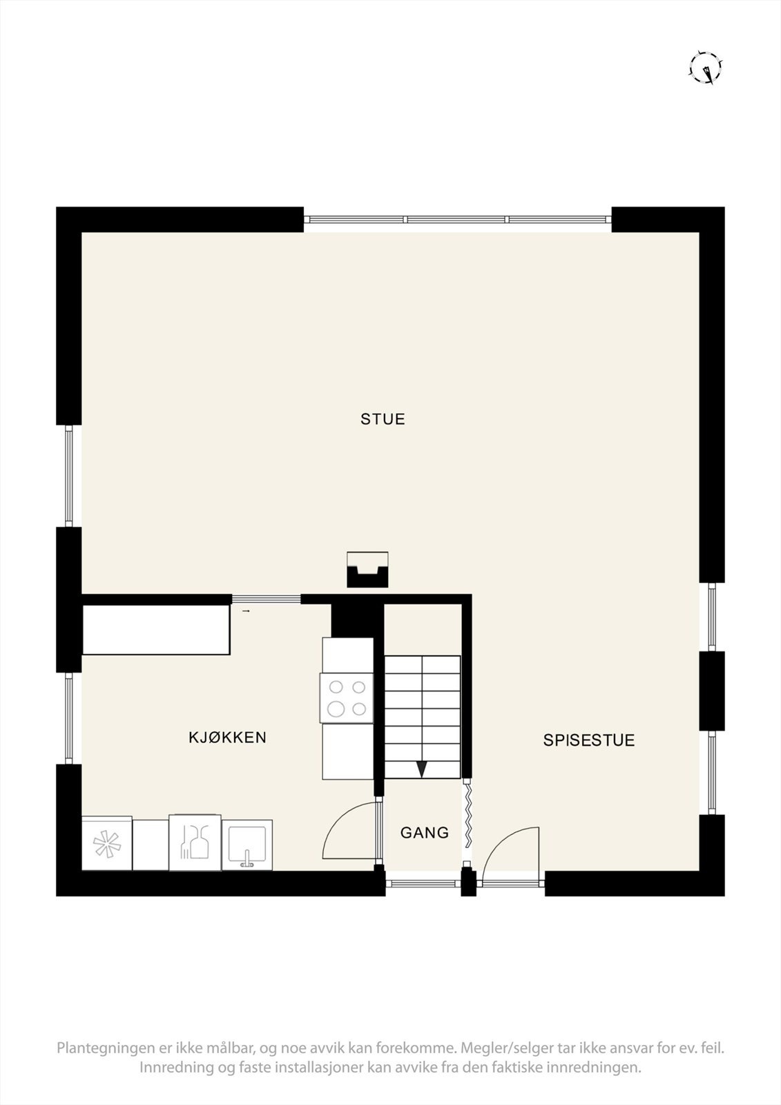 Plantegning 2. etasje Galleribilde