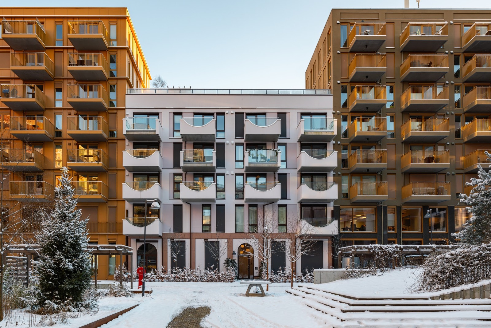 Sameiet har flere felles takterrasser med panoramautsikt og drivhus. Galleribilde