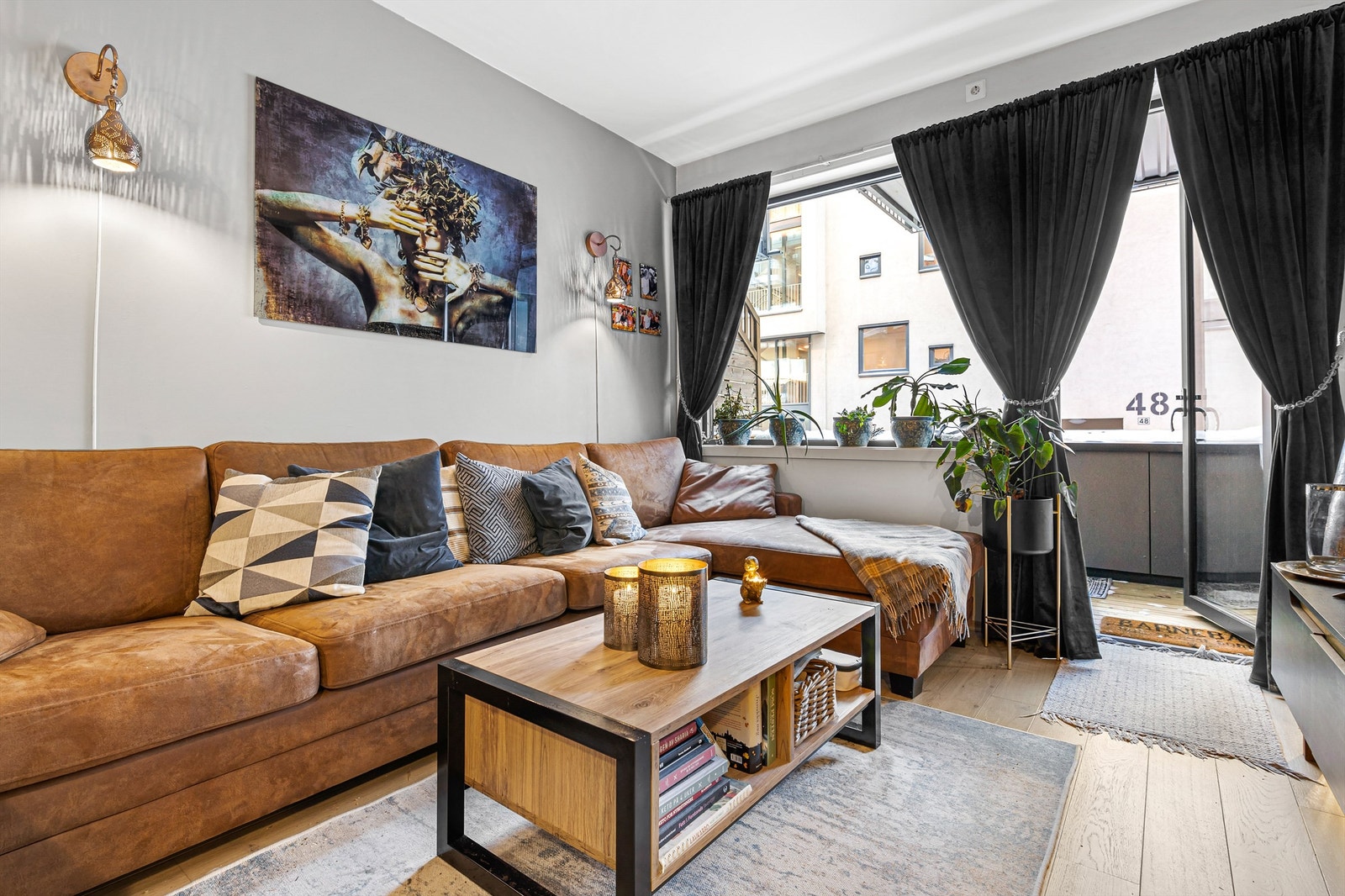 Vannbåren gulvvarme via fjernvarme i alle rom (unntatt bad som har varmekabler) Galleribilde