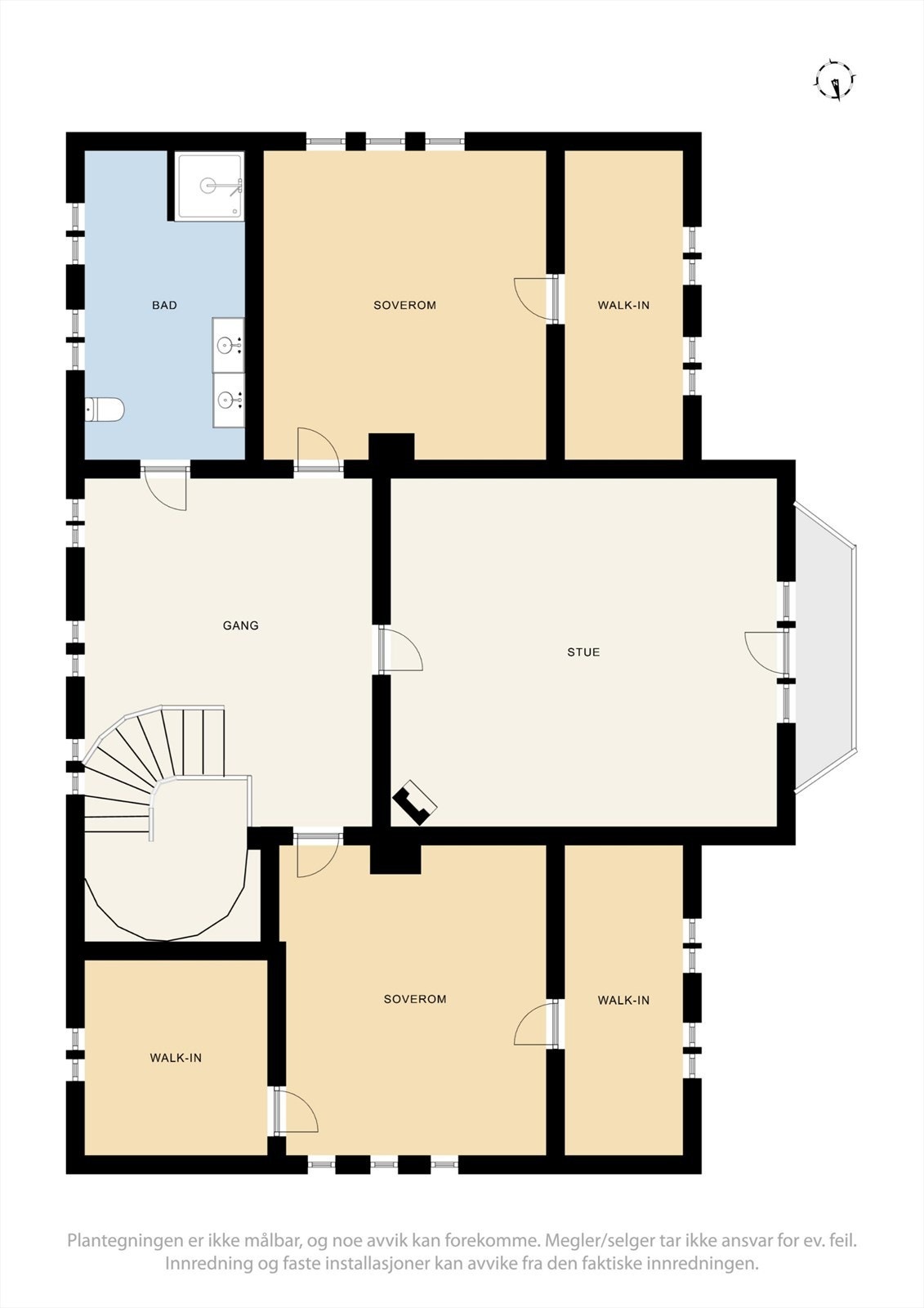 Plantegning 2. etasje Galleribilde