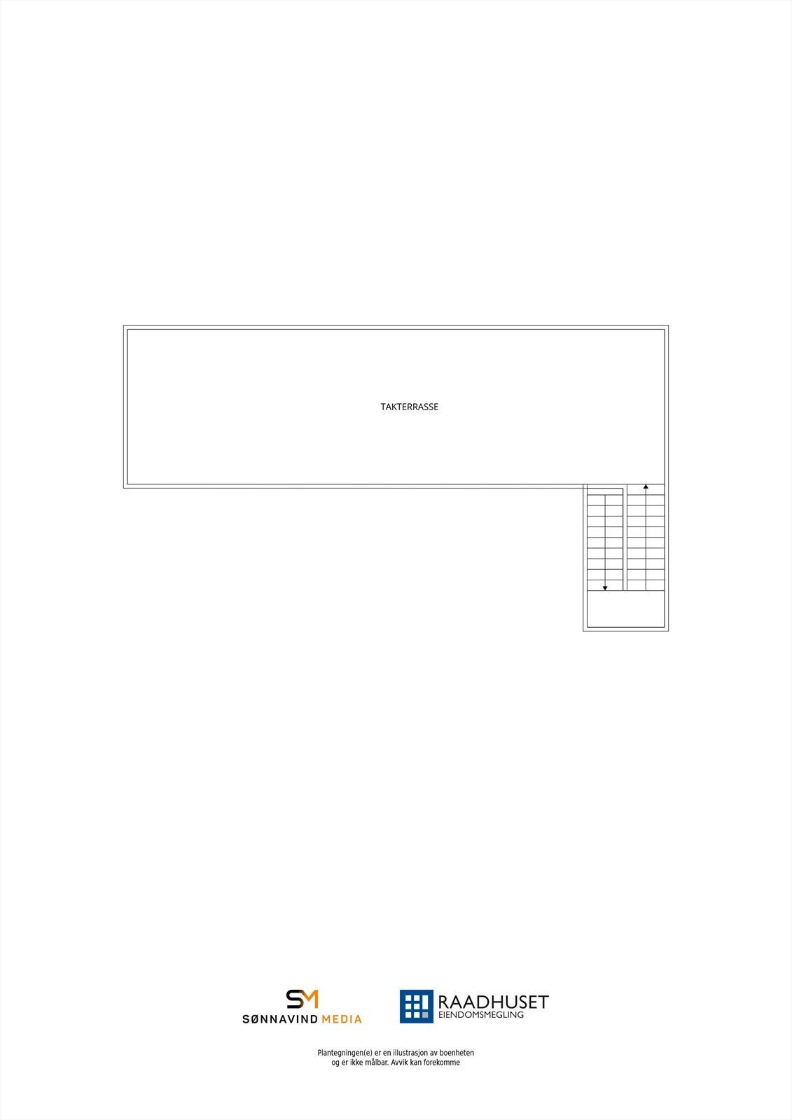 2D Plantegning | Takterrasse Galleribilde