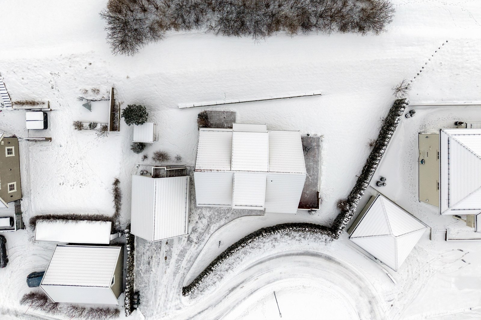 Tomt sett ovenfra Galleribilde