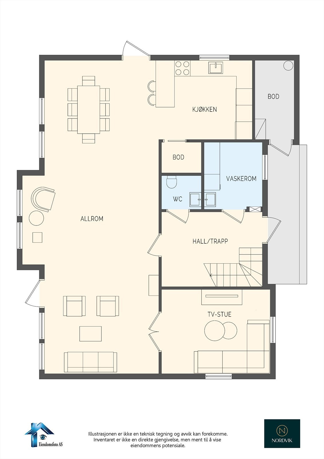 Presentasjon av 1. etasje Galleribilde