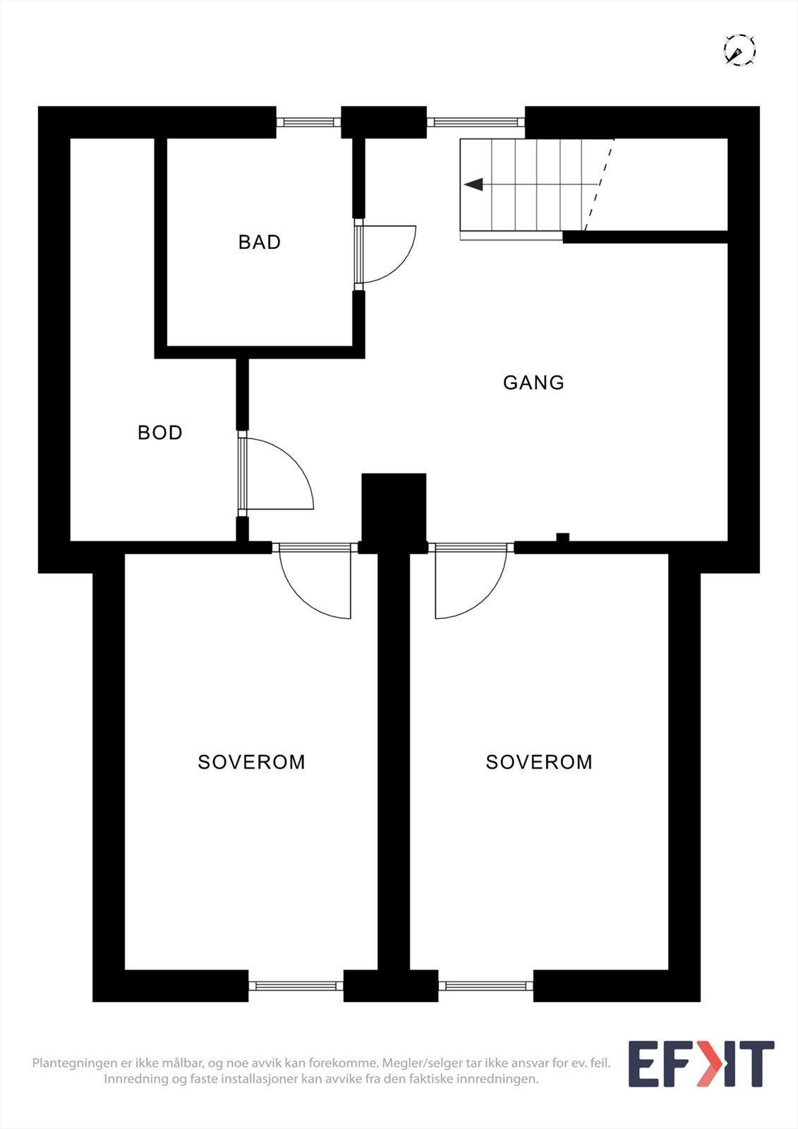 Plantegning 2. etasje Galleribilde