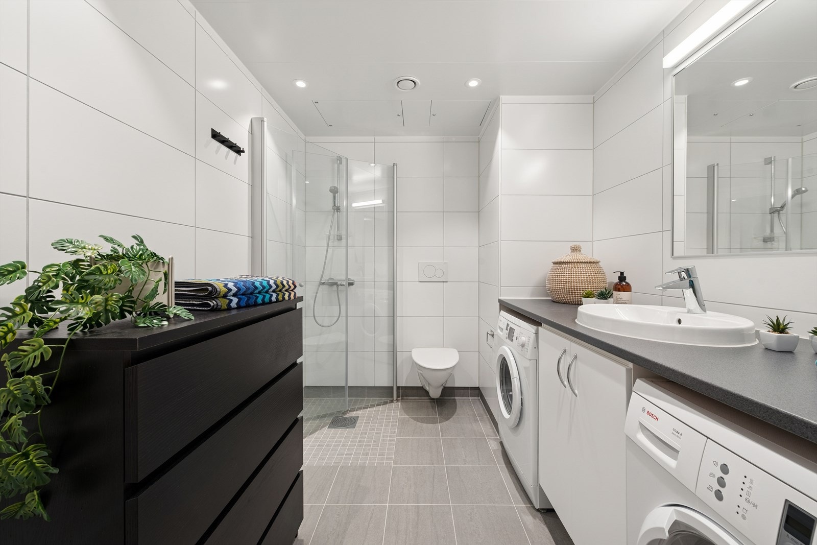 Delikat og innbydende baderom Galleribilde