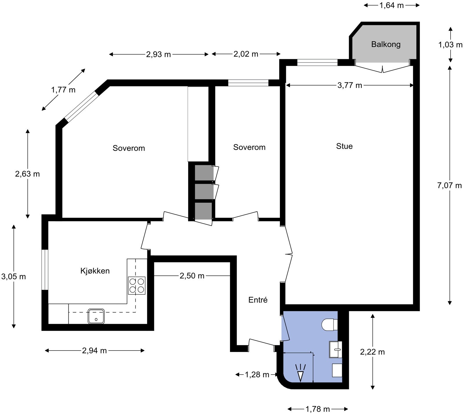 Plantegning Galleribilde