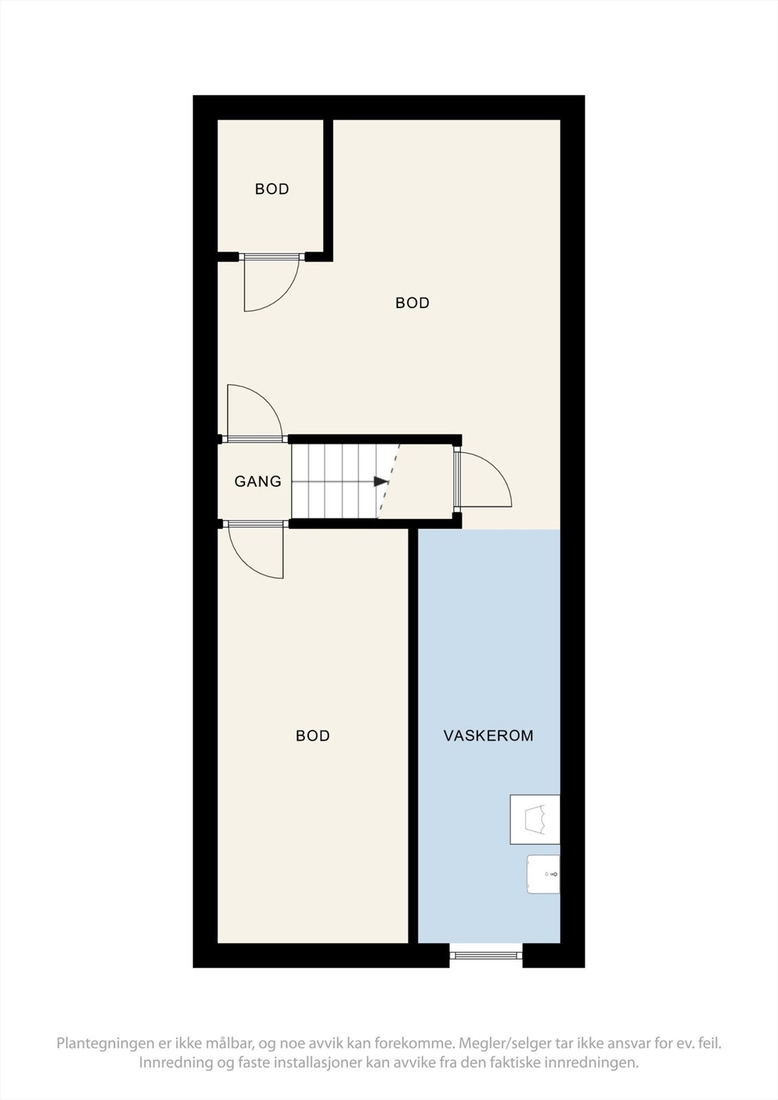 Plantegninger underetasje Galleribilde