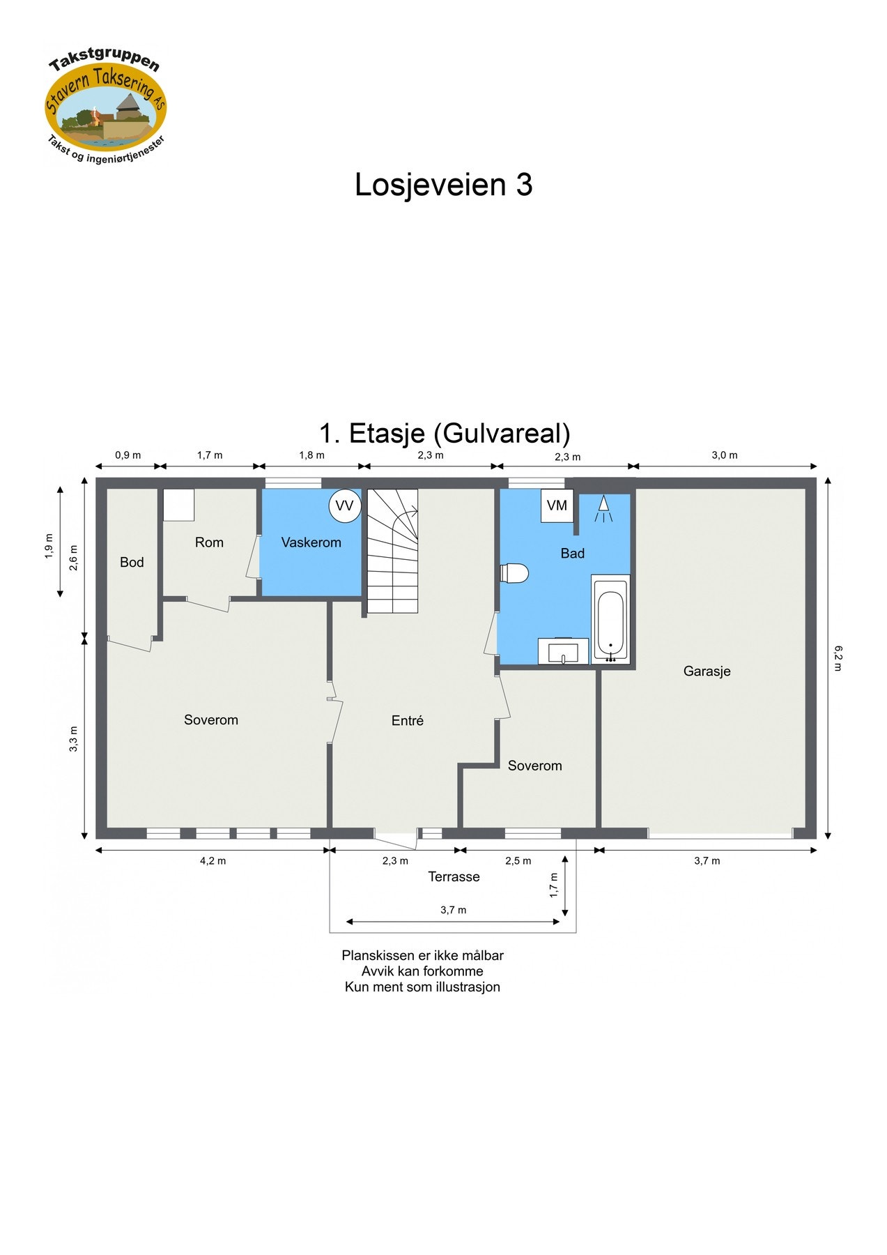 Plantegning 1. etasje Galleribilde