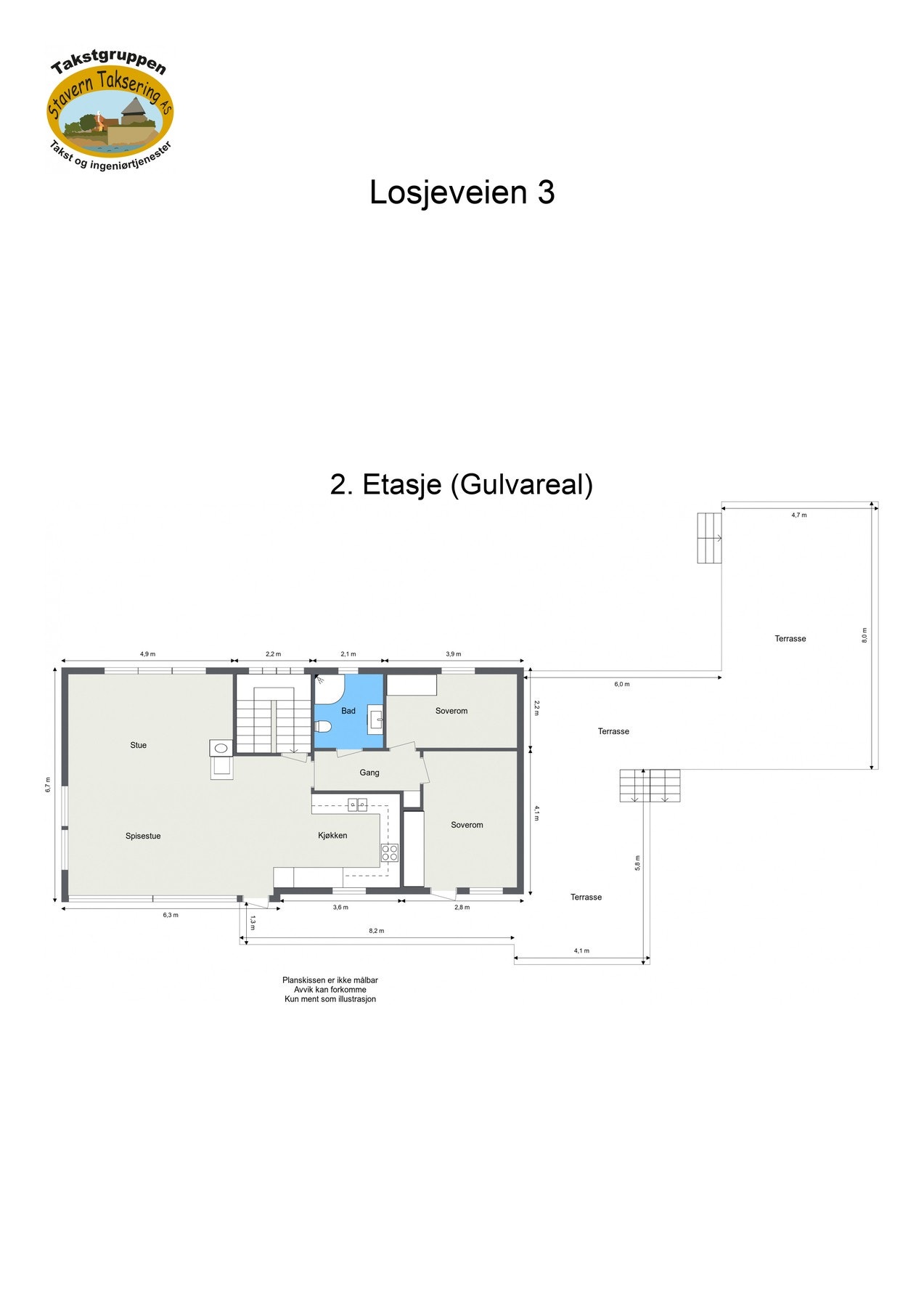 Plantegning 2. etasje Galleribilde