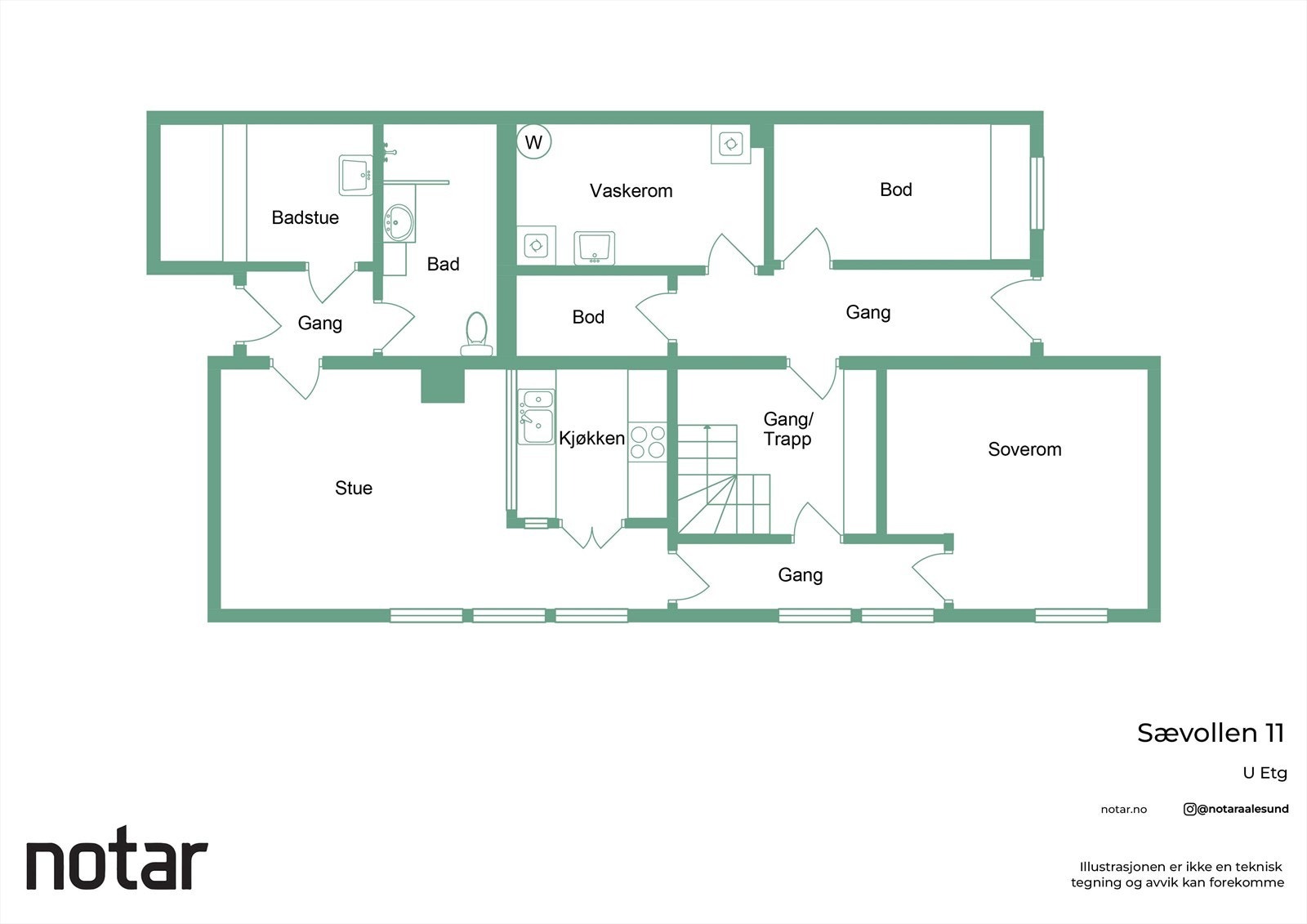 Planskisse - kjeller Galleribilde