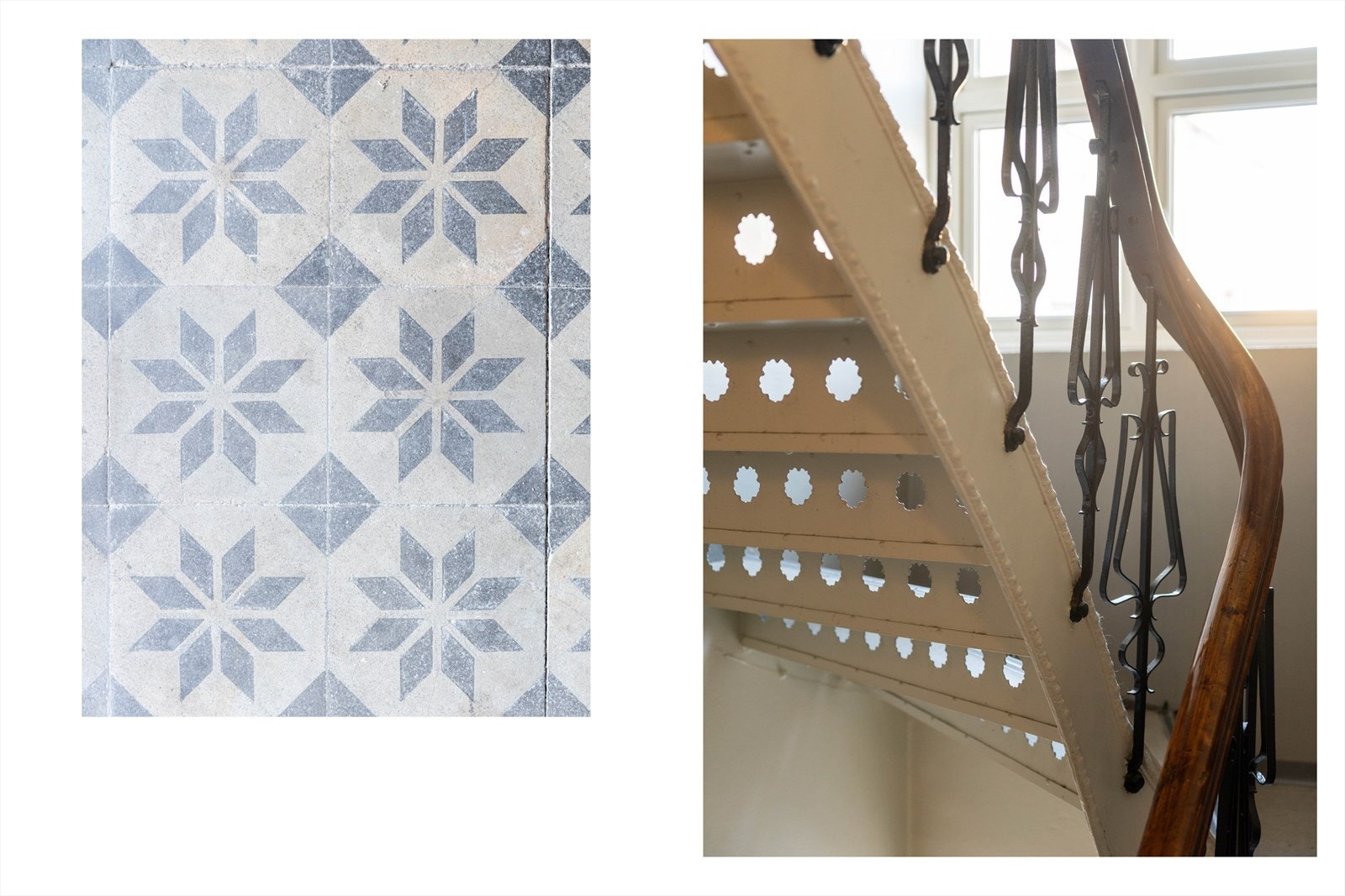 Oppgangen er meget hyggelig med klassiske detaljer Galleribilde