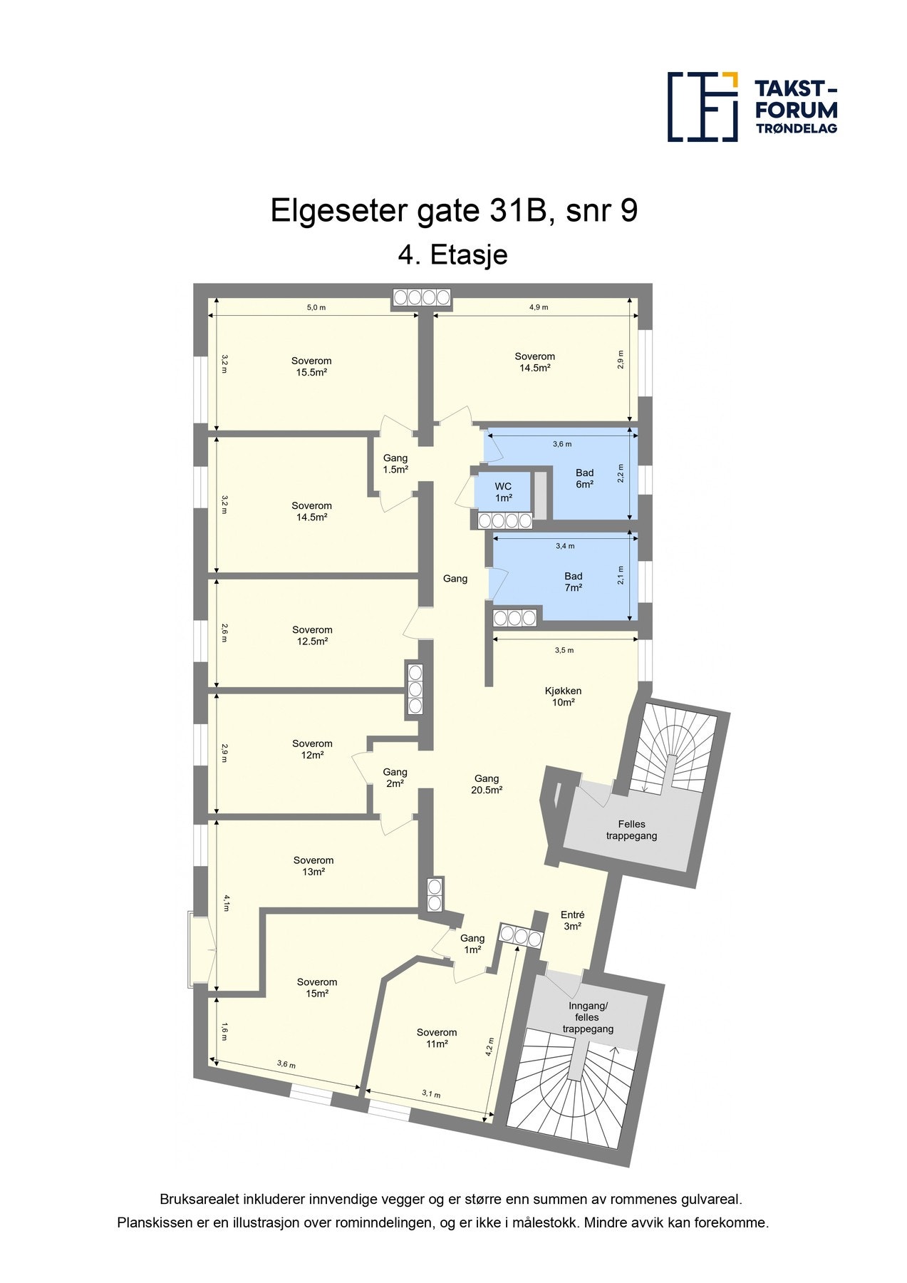 Plantegning - 4. etasje Galleribilde