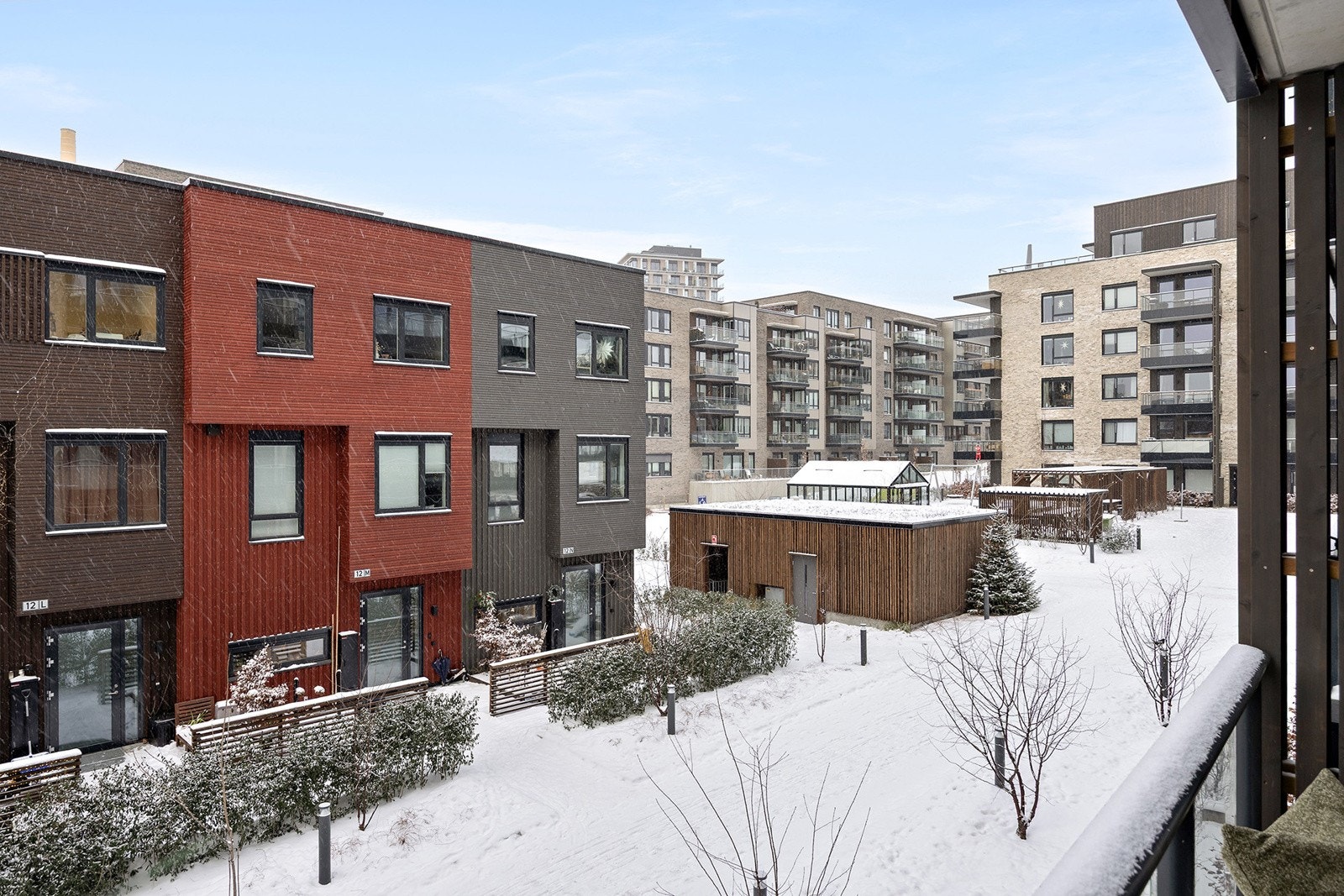 Utsikt fra balkong Galleribilde