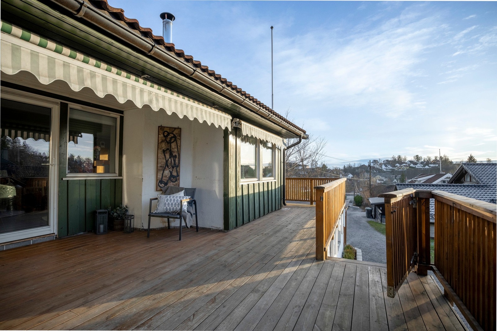 Sørvestvendt terrasse/balkong. Galleribilde