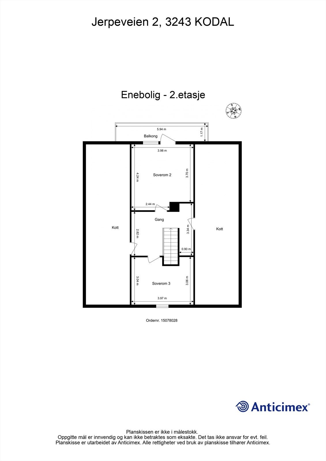 Plantegning 2.etg Galleribilde