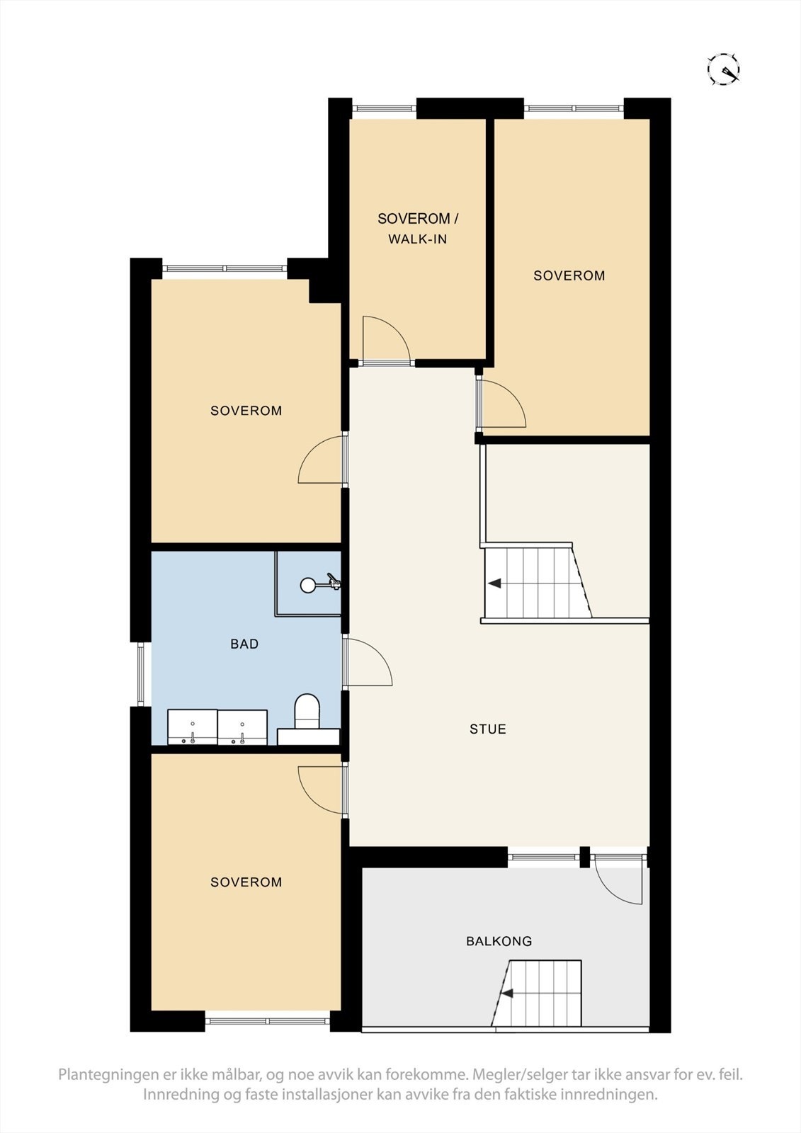 Plantegning av 2. etasje Galleribilde