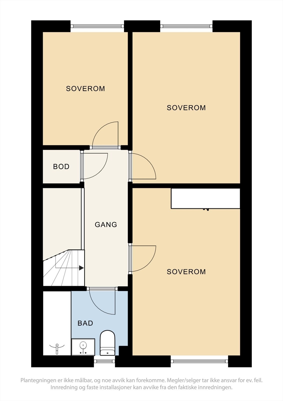 Plantegning 2. etasje Galleribilde