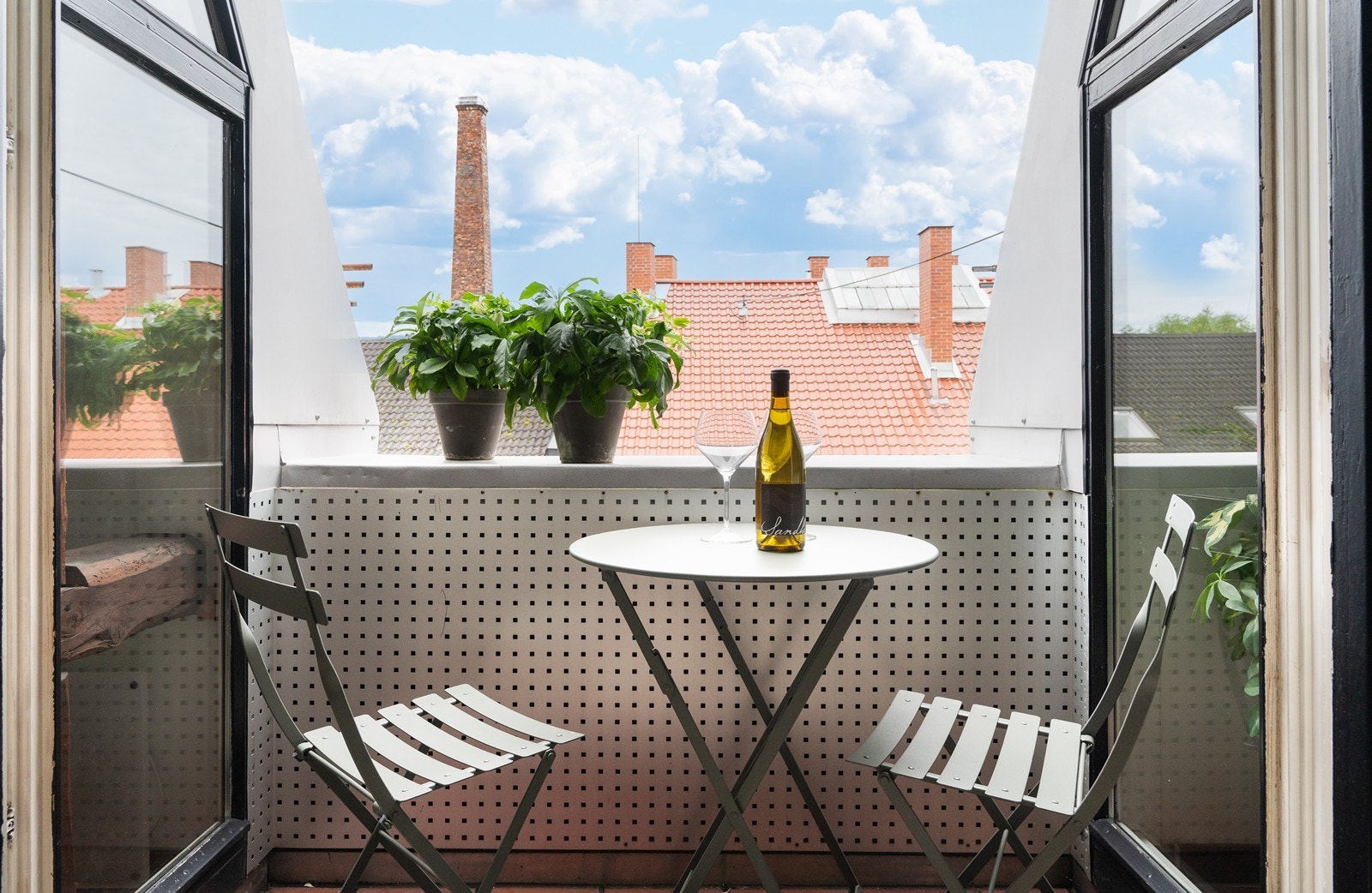 Balkongen på sommerstid Galleribilde