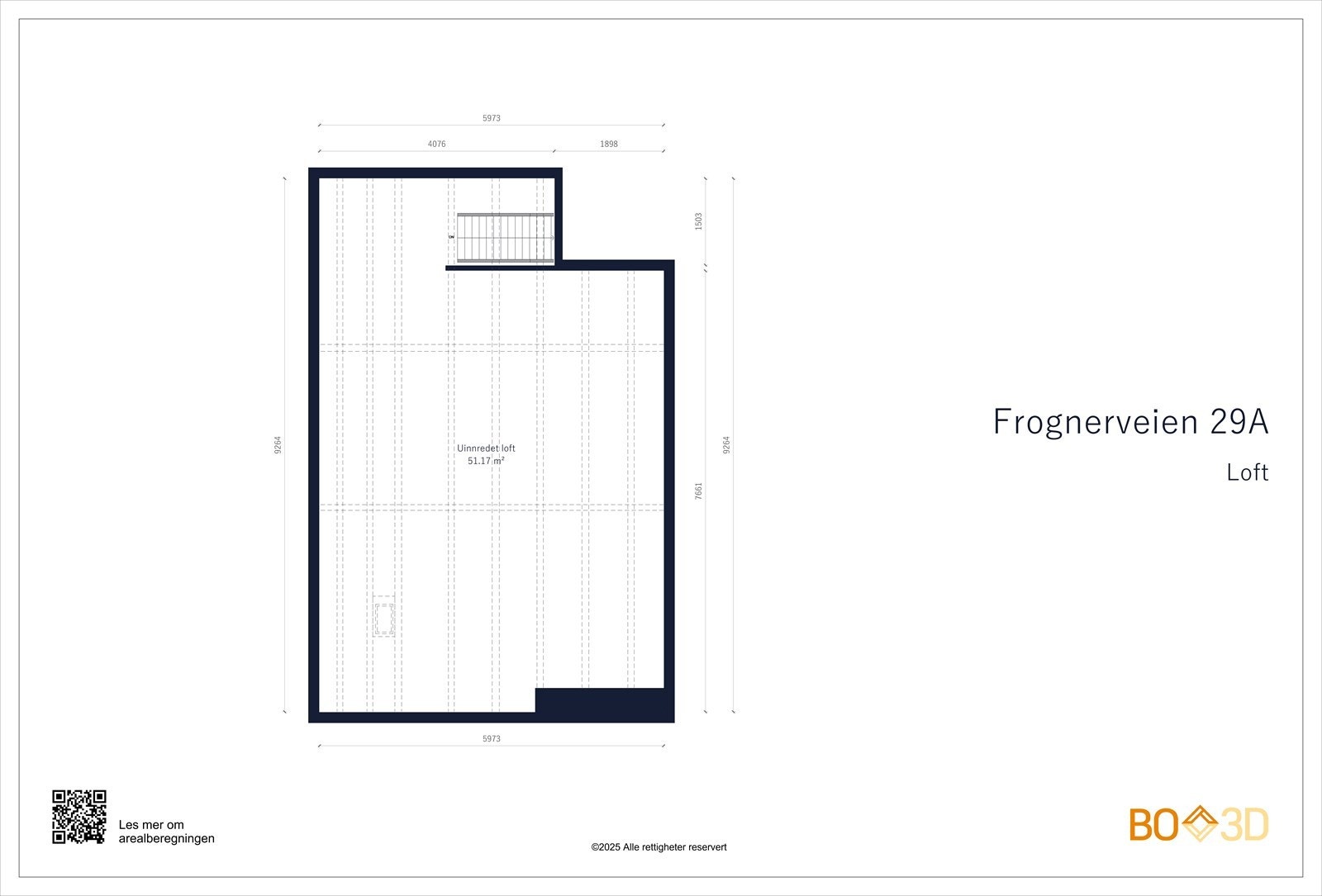 Plantegning loft Galleribilde