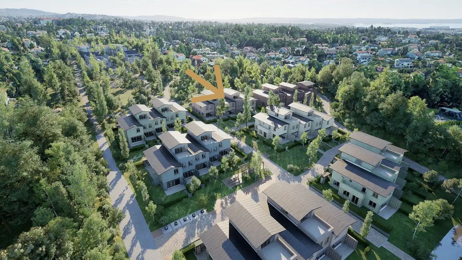 Omtrentlig avmerking. Sydvestvendt uteplass på ca. 61 kvm terrasse og hage. Galleribilde