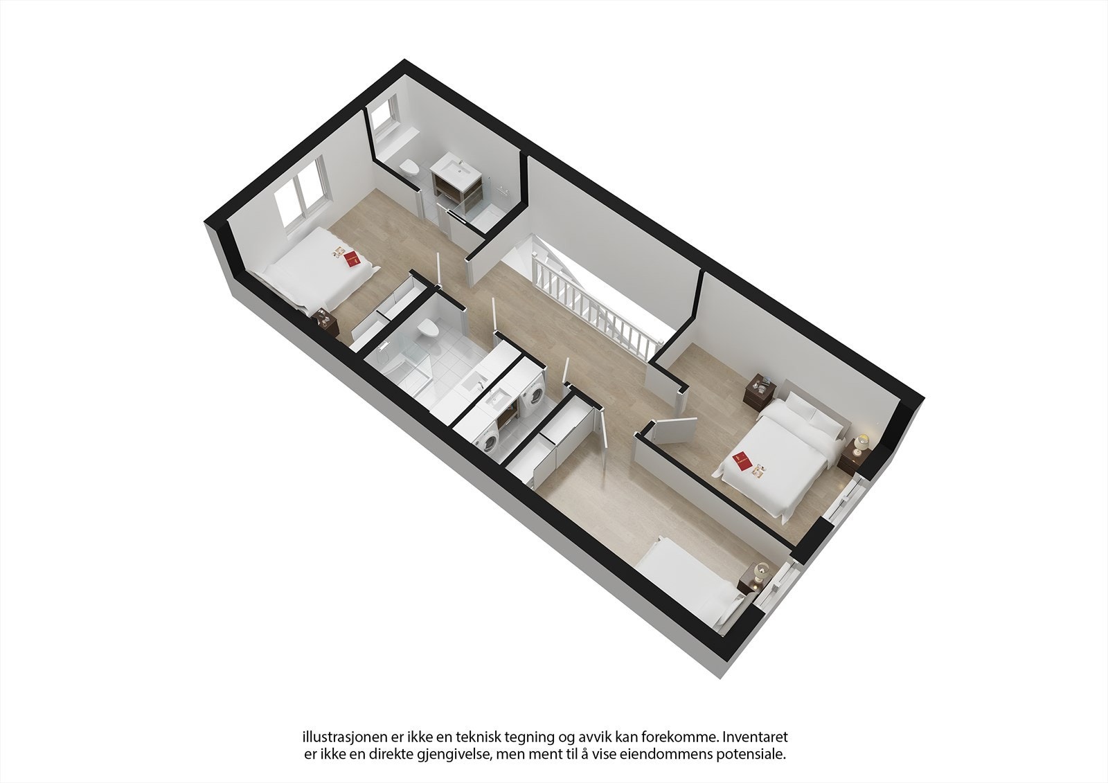 Se nyttige lenker: Illustrasjon av solforhold/utsikt, samt info interiør mv. 2. etg. Galleribilde