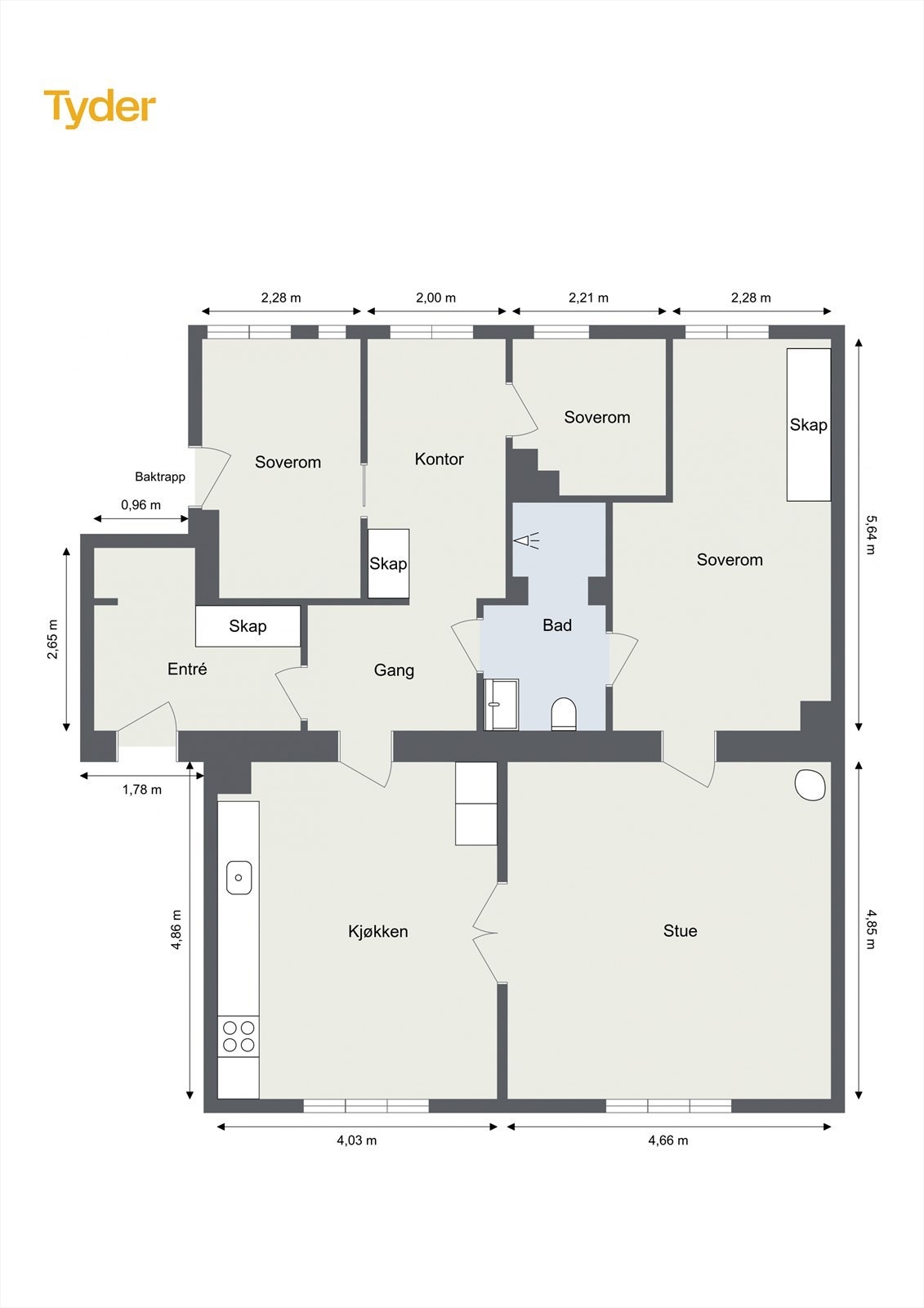 Plantegning Galleribilde