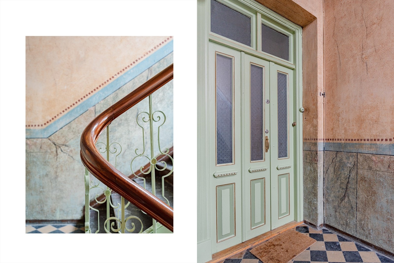 Bygården har et flott og representativt trapperom Galleribilde