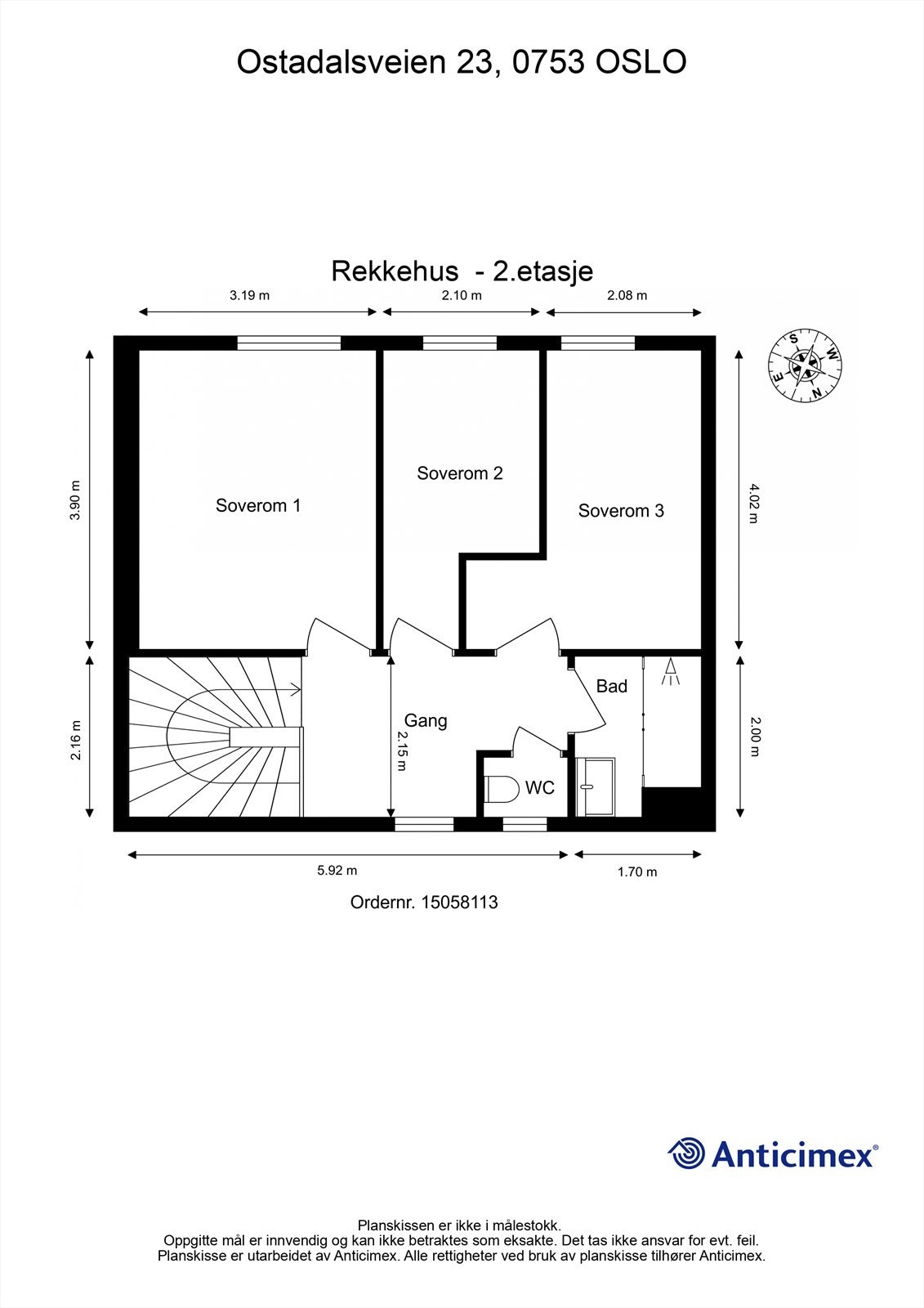 Plantegning 2. etasje Galleribilde