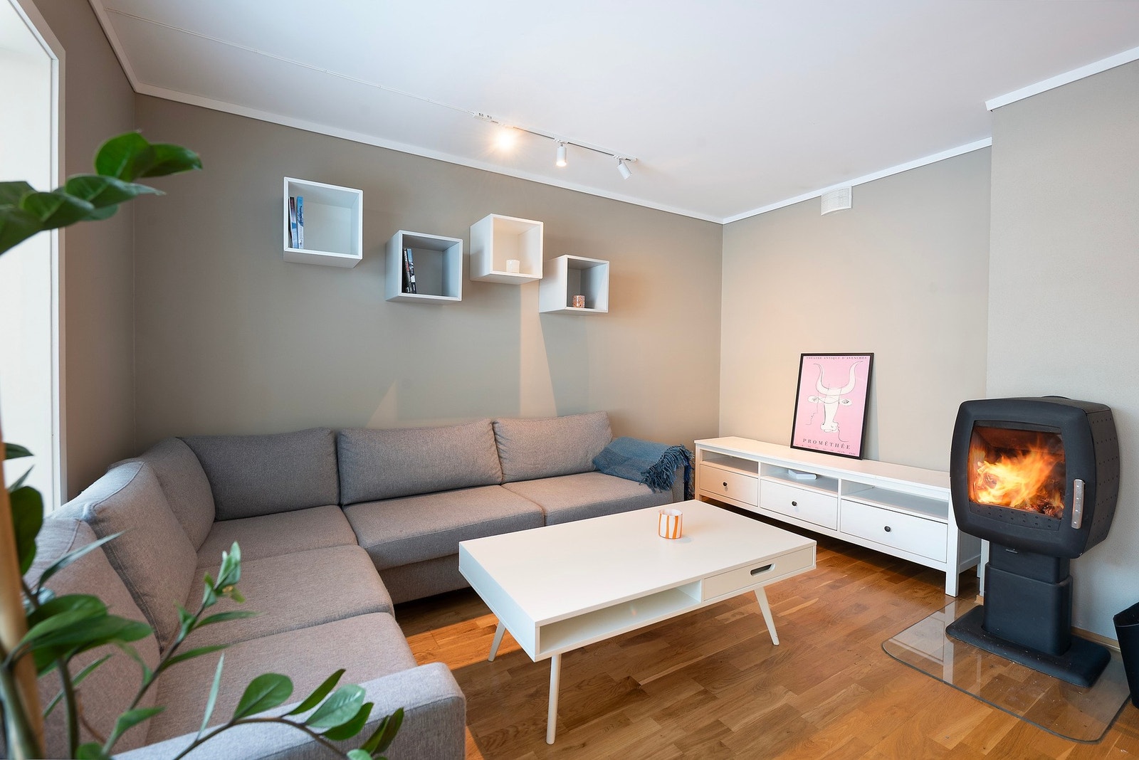 Peisovnen bidrar både med hyggelig atmosfære og en god varme Galleribilde