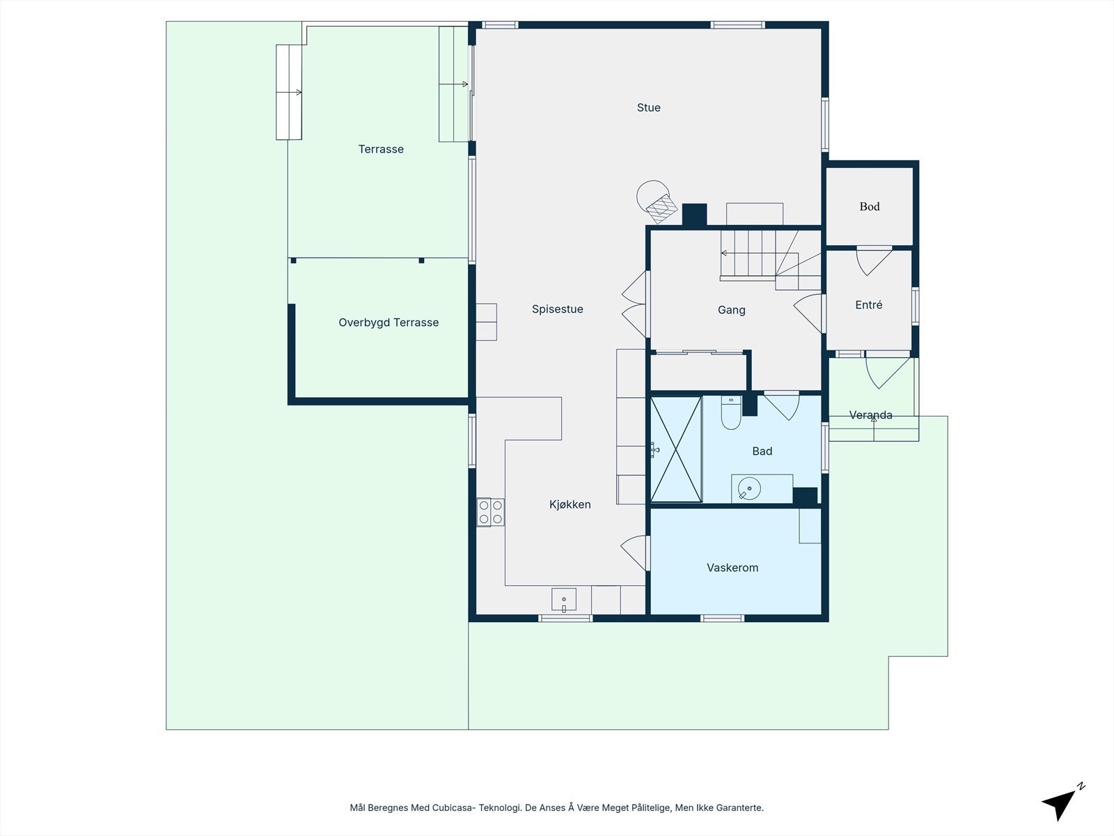 Plantegning - 1. etasje. Galleribilde