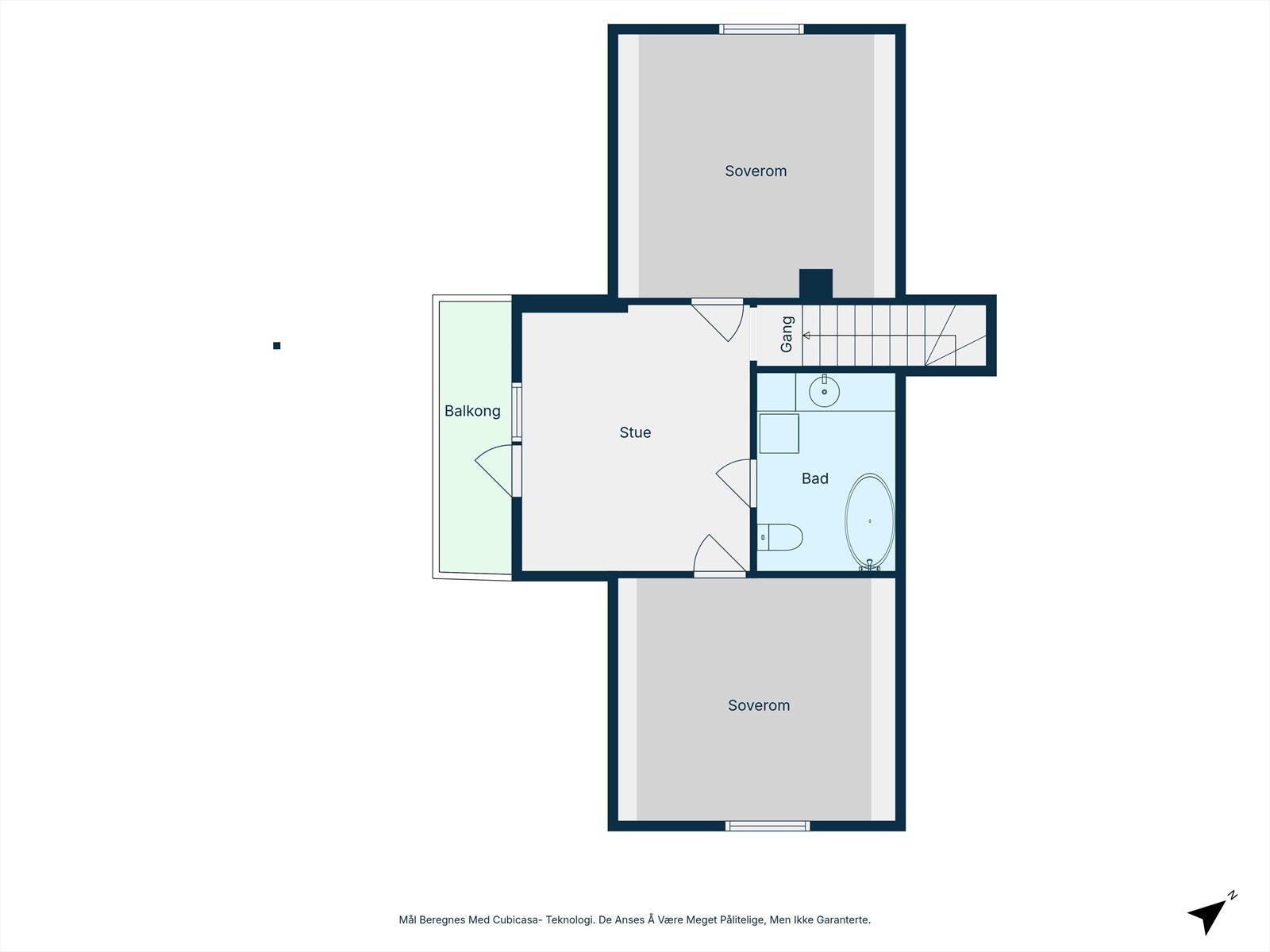 Plantegning - 2. etasje. Galleribilde