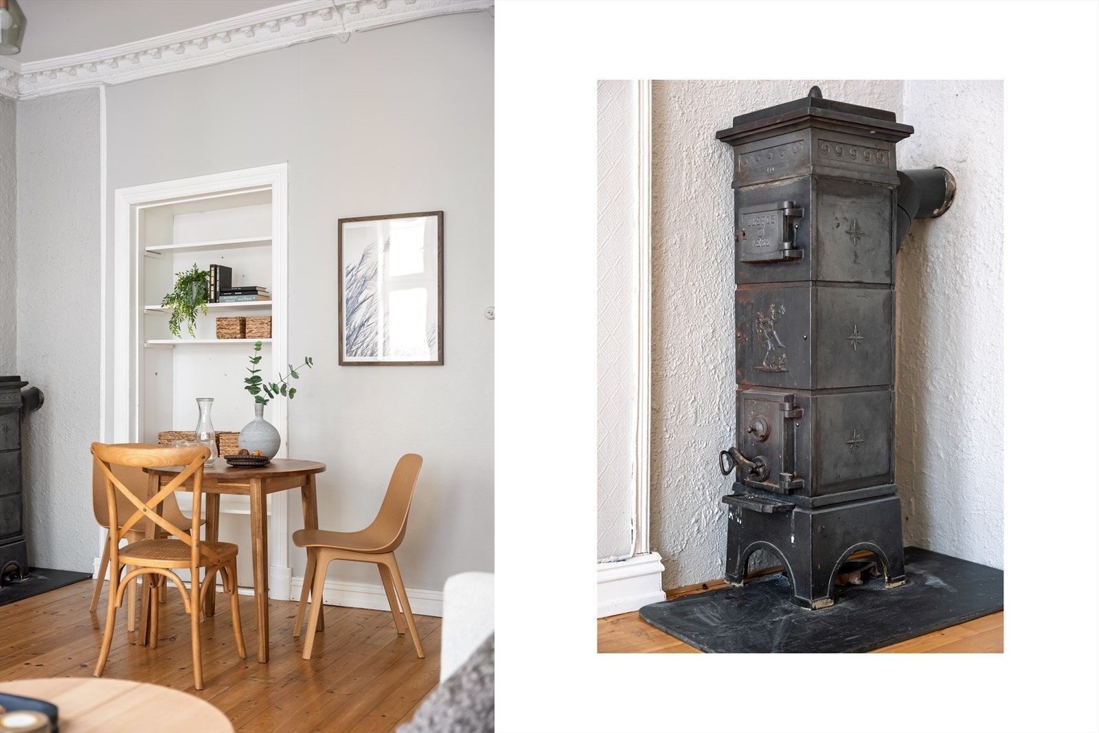 I stuen bidrar en peisovn til ekstra varme og hygge på kalde dager. Galleribilde