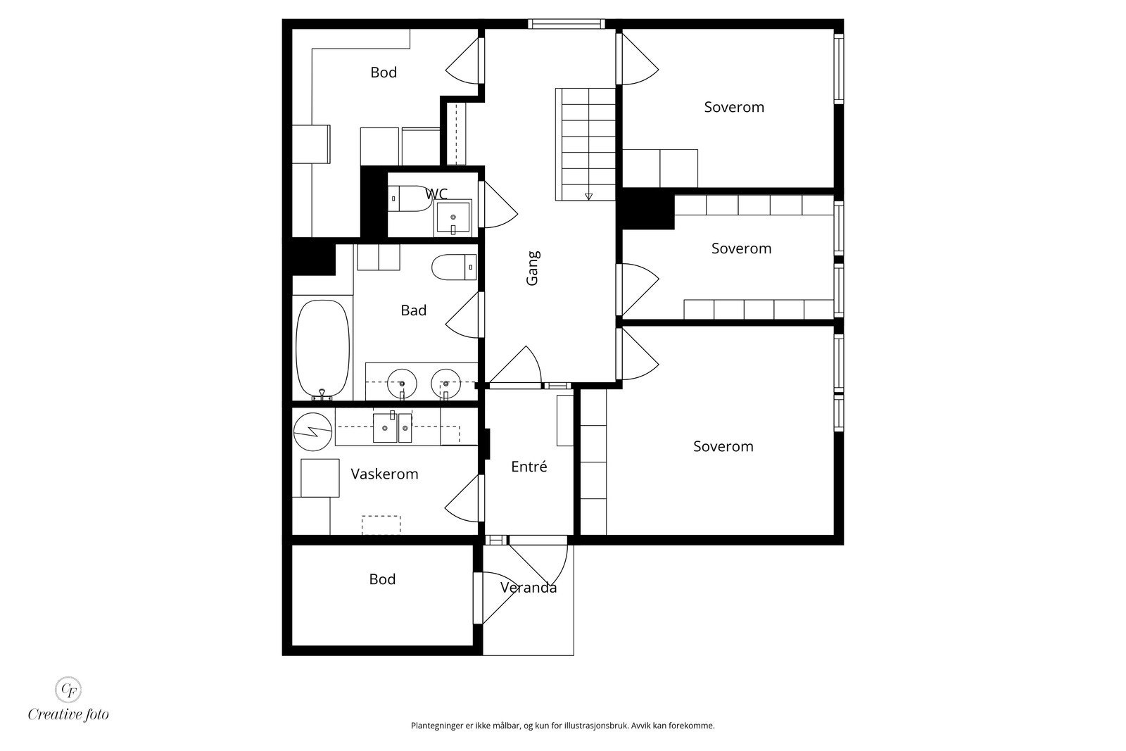 Plantegning u.etasje Galleribilde