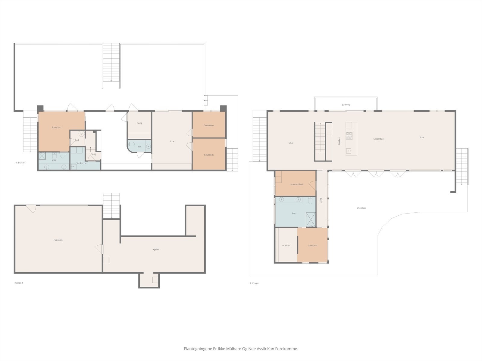 Plantegning alle etasjer. Galleribilde