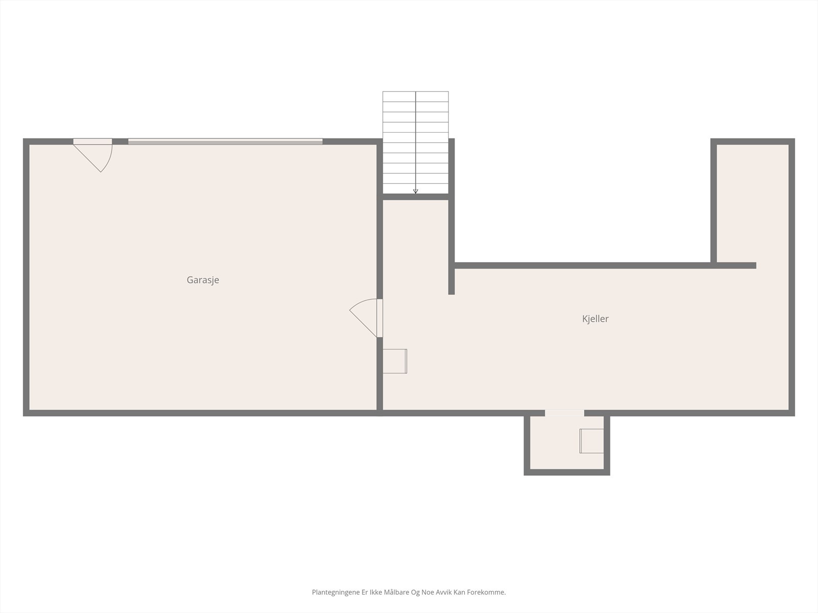Plantegning garasje og kjeller. Galleribilde