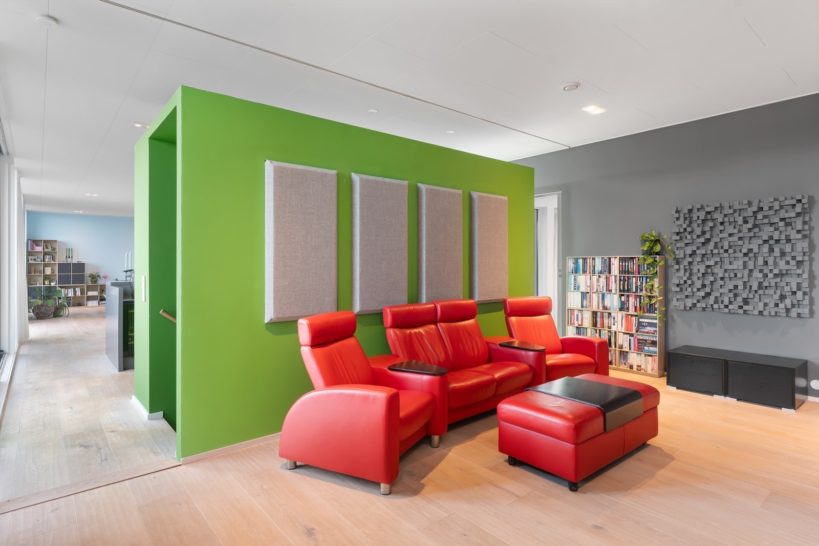 Her kan man invitere til filmkvelder eller ha en rolig filmkveld med sine kjære. Galleribilde