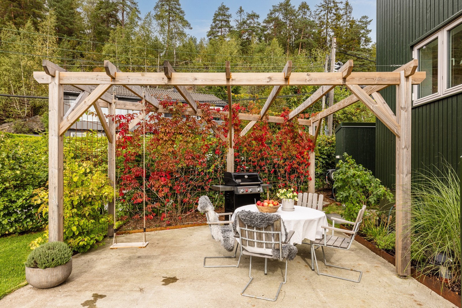 Om sommeren tar man enkelt med seg middagen og nyter den ute. Galleribilde