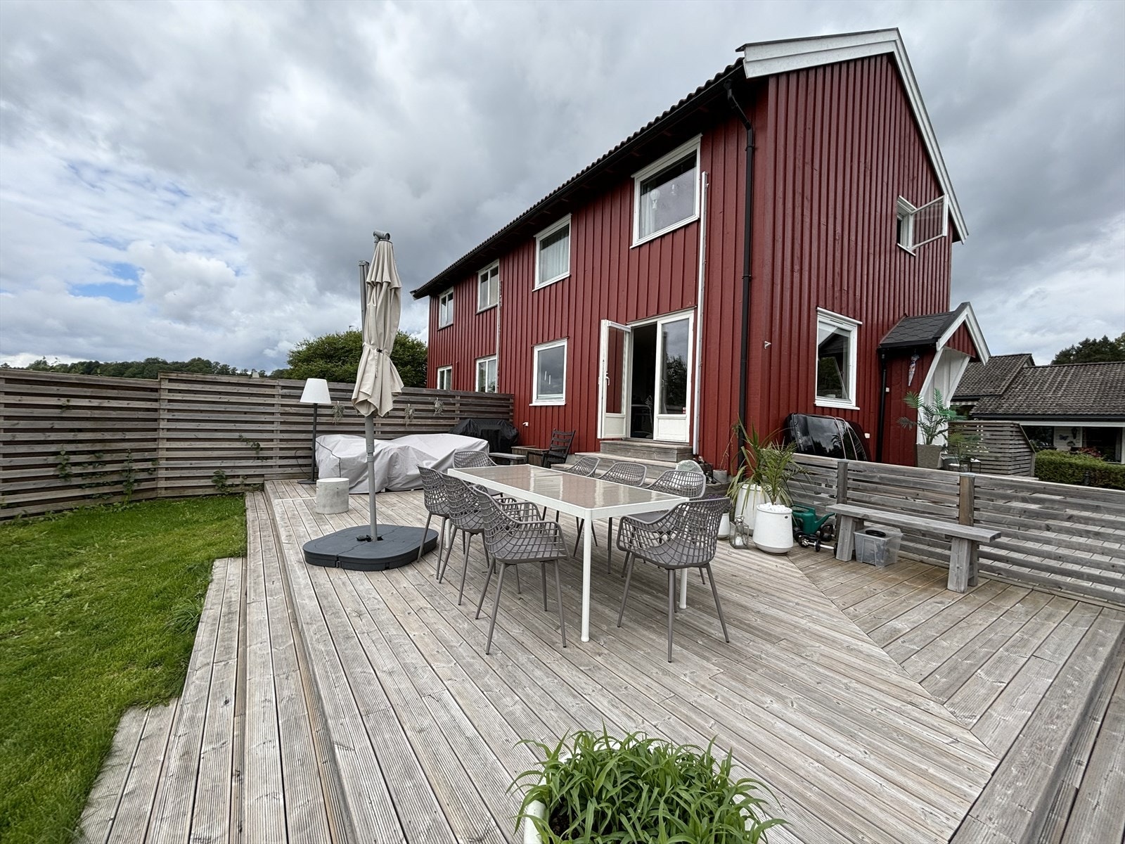 Selgers sommerbilde av hagen. Galleribilde