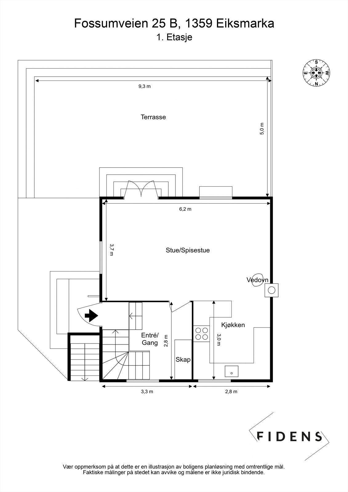 Plantegning 1. etasje. Galleribilde