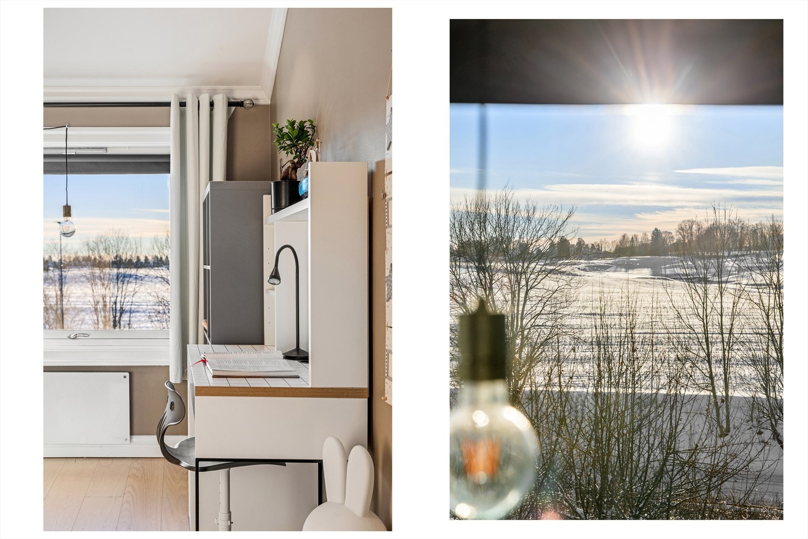 Alle soverommene har fritt, grønt og åpent utsyn. Galleribilde