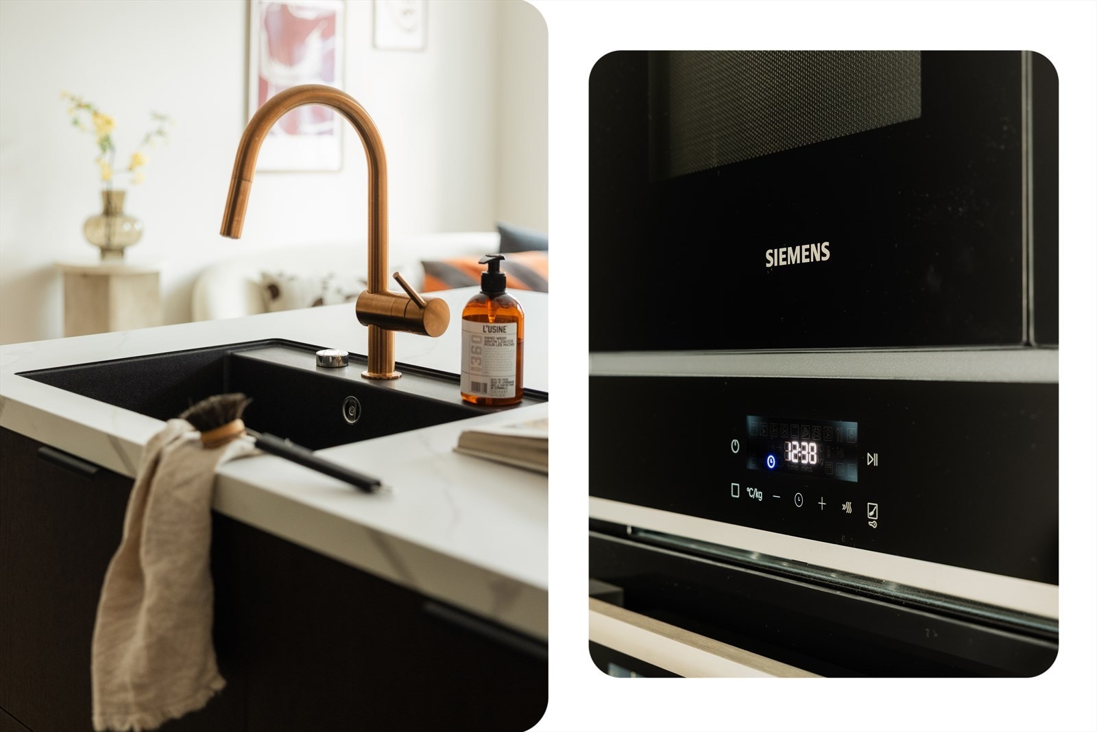 Kjøkkenet er fullt utstyrt med kjøl/fryseskap, oppvaskmaskin, komfyr, platetopp med ventilator og avtrekk ut, vinskap, samt vannstoppsystem og komfyrvakt for ekstra sikkerhet og funksjonalitet. Galleribilde