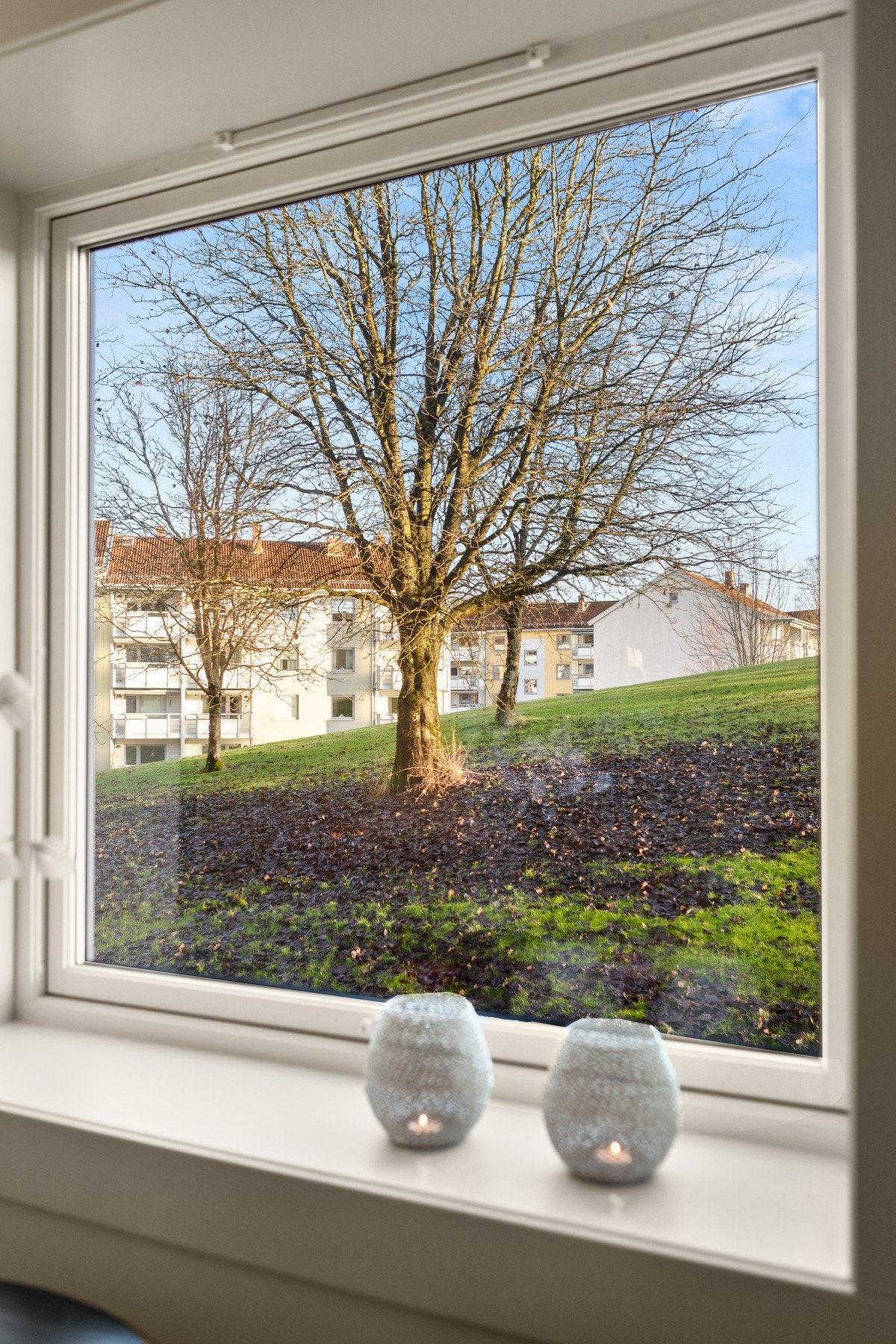 Vinduene og fasaden til bygningen er av nyere dato - gjort i regi av borettslaget Galleribilde