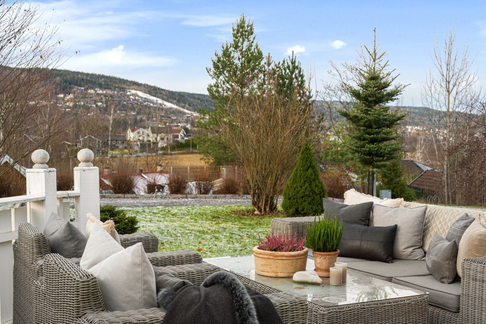 Utsikt mot Lommedalen skisenter Galleribilde