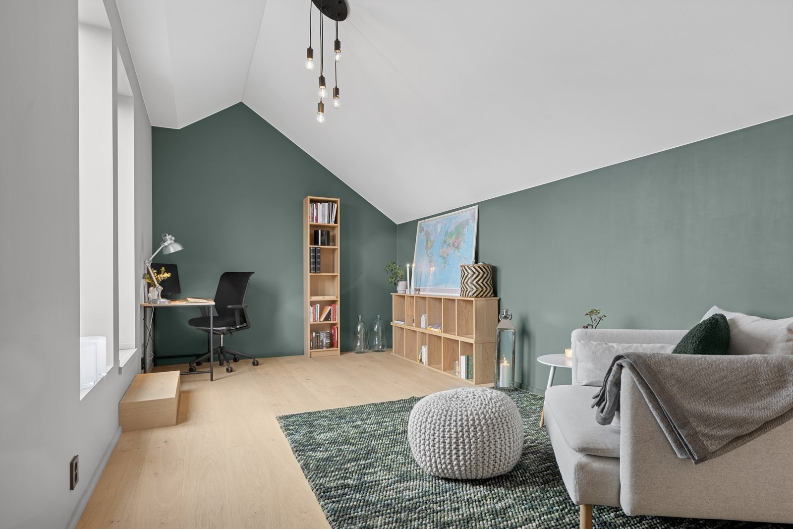 Loftstuen som også kan benyttes som kontor. Galleribilde