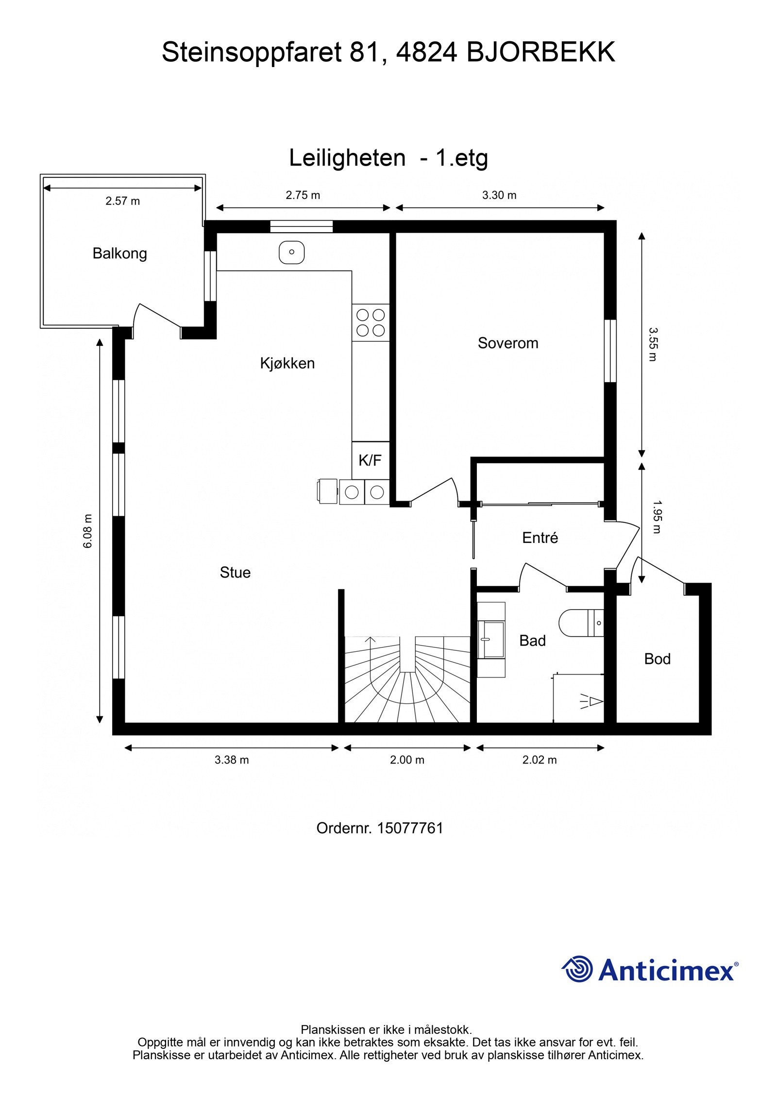 Plantegning - 1.etg Galleribilde