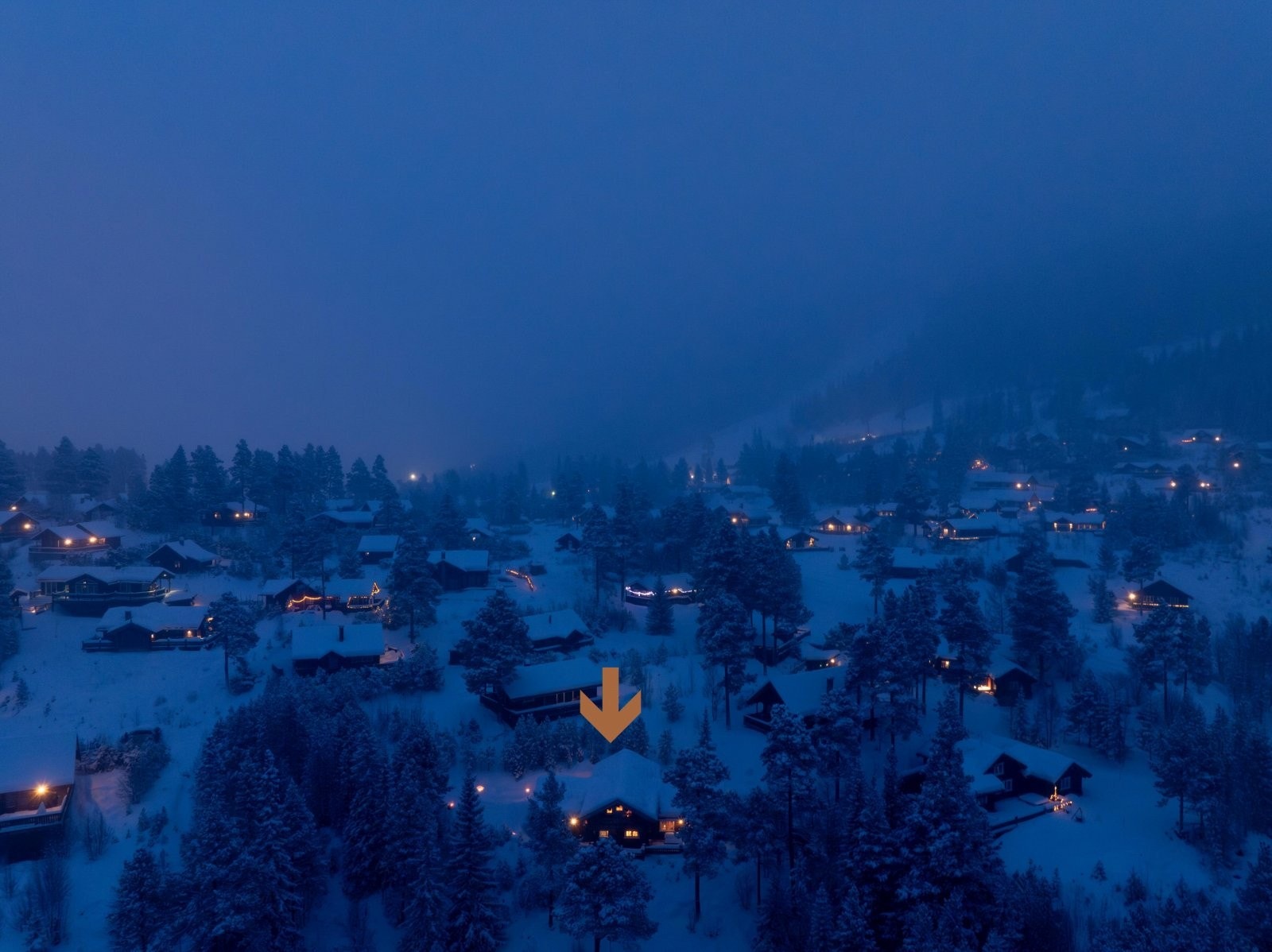 Kort vei til skisenter og skiløyper. Galleribilde