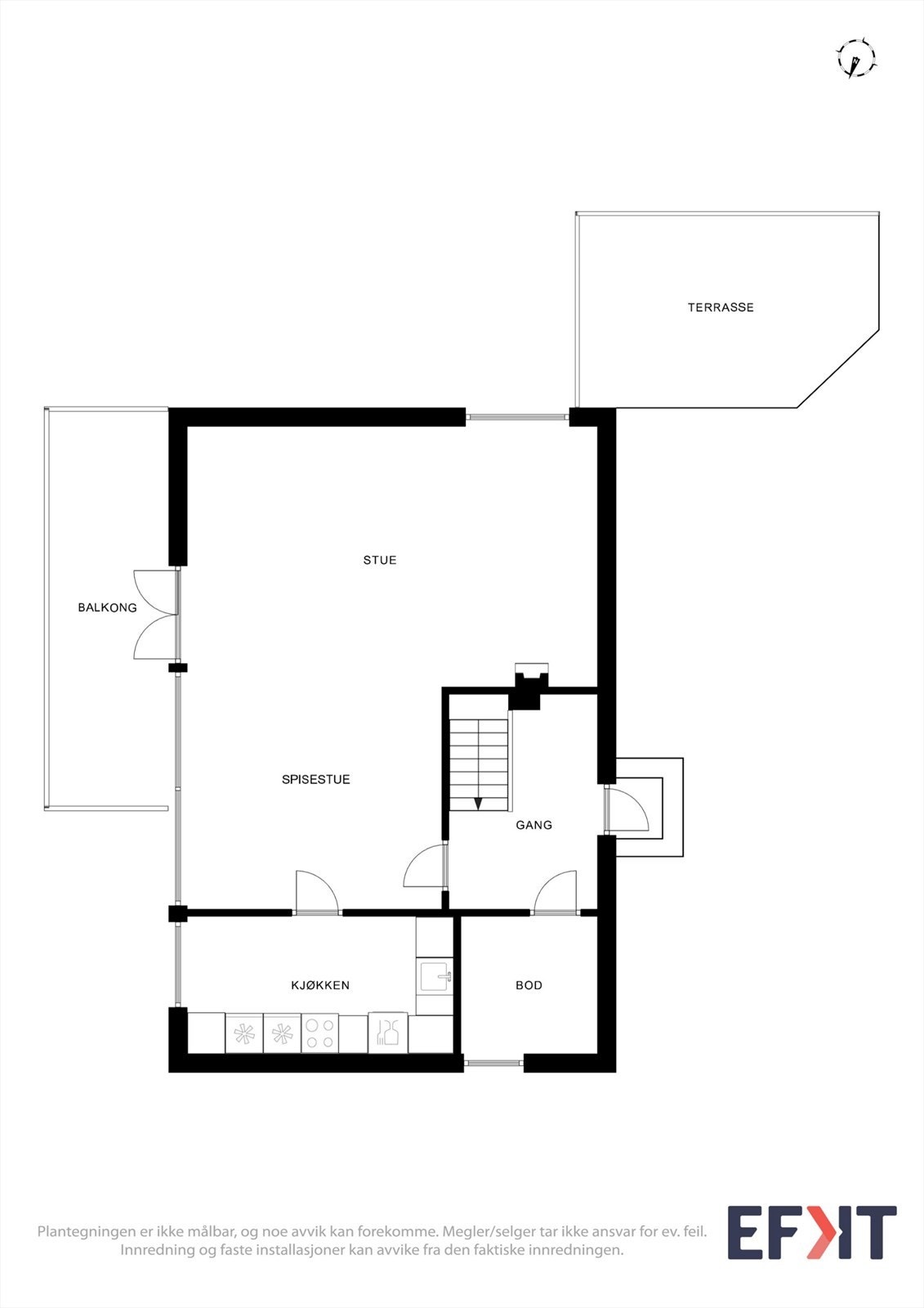 Plantegning 2. etasje Galleribilde